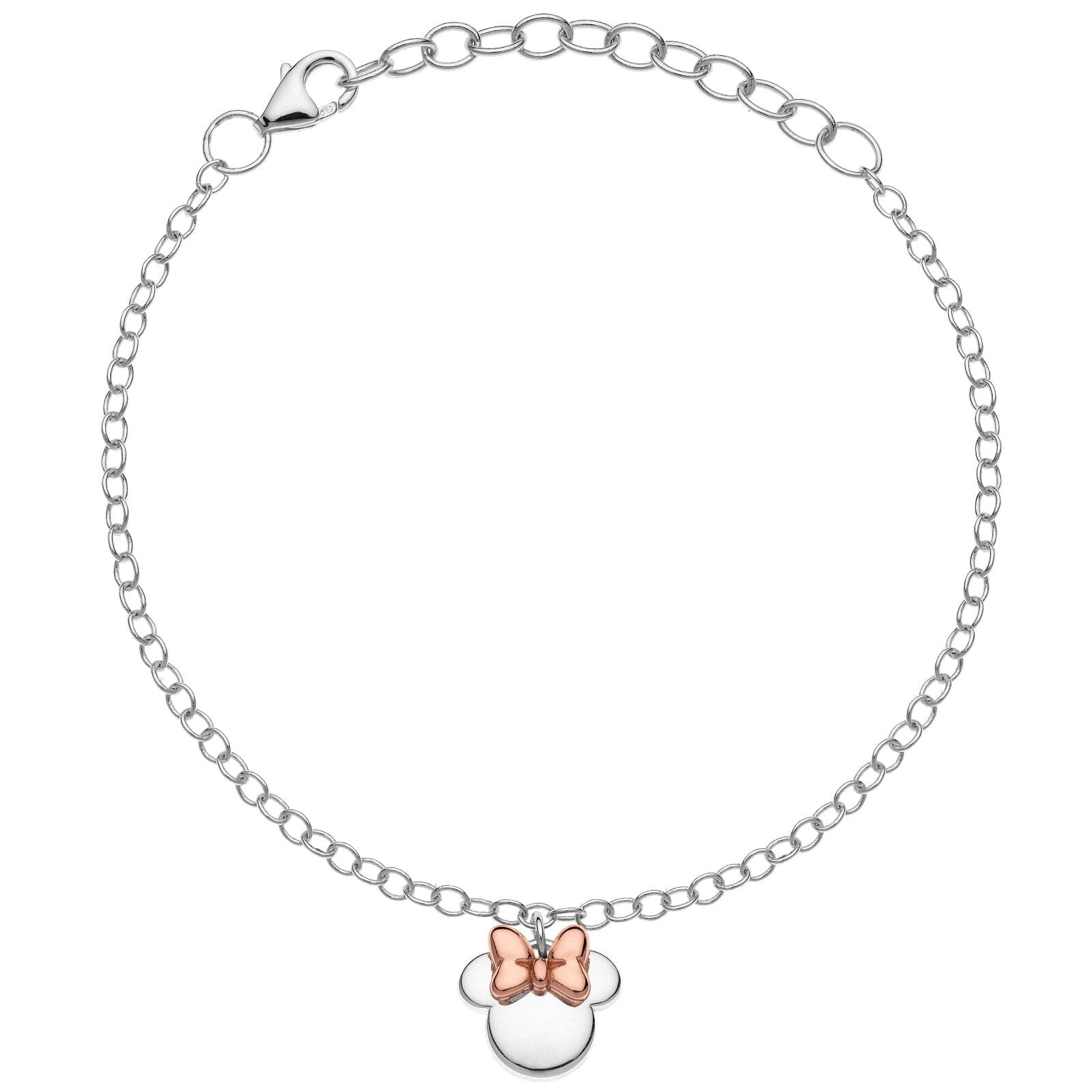 Disney Kinder Armband Minnie Mouse ©DISNEY silber rosegold Schleife aus 925er Silber Armbänder DISNEY