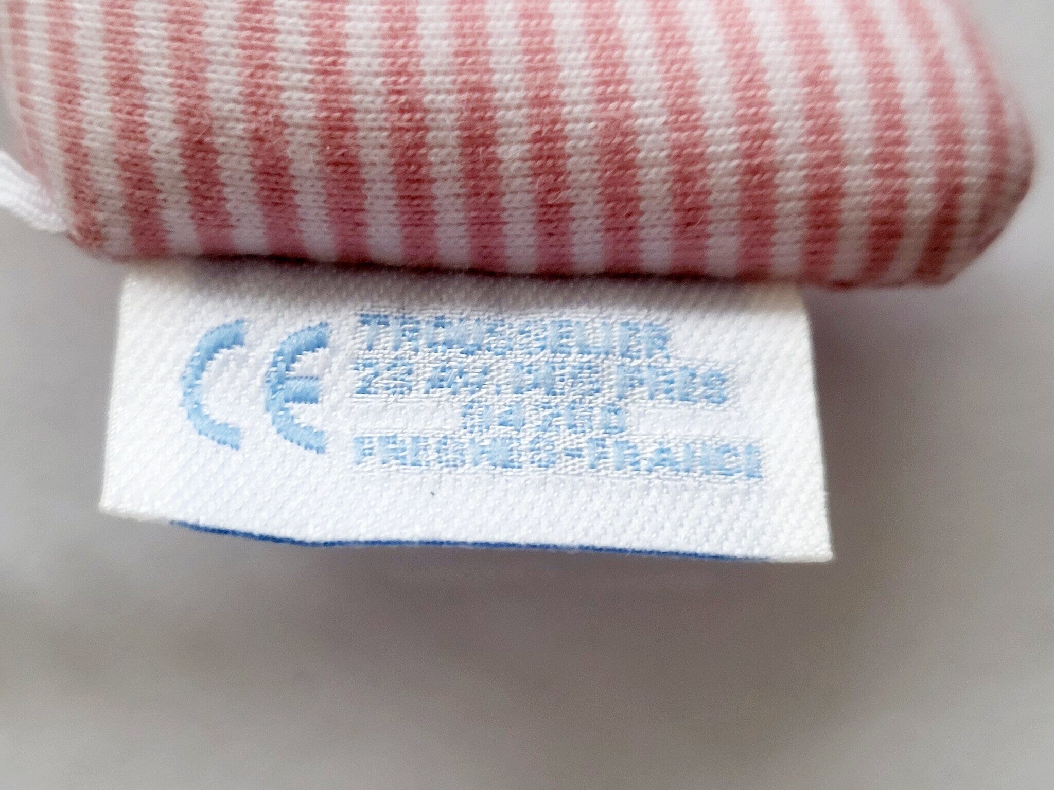 Trousselier Set 4 Giraffen himmelblau hellblau Baumwolle 10cm Babyrasseln Trousselier