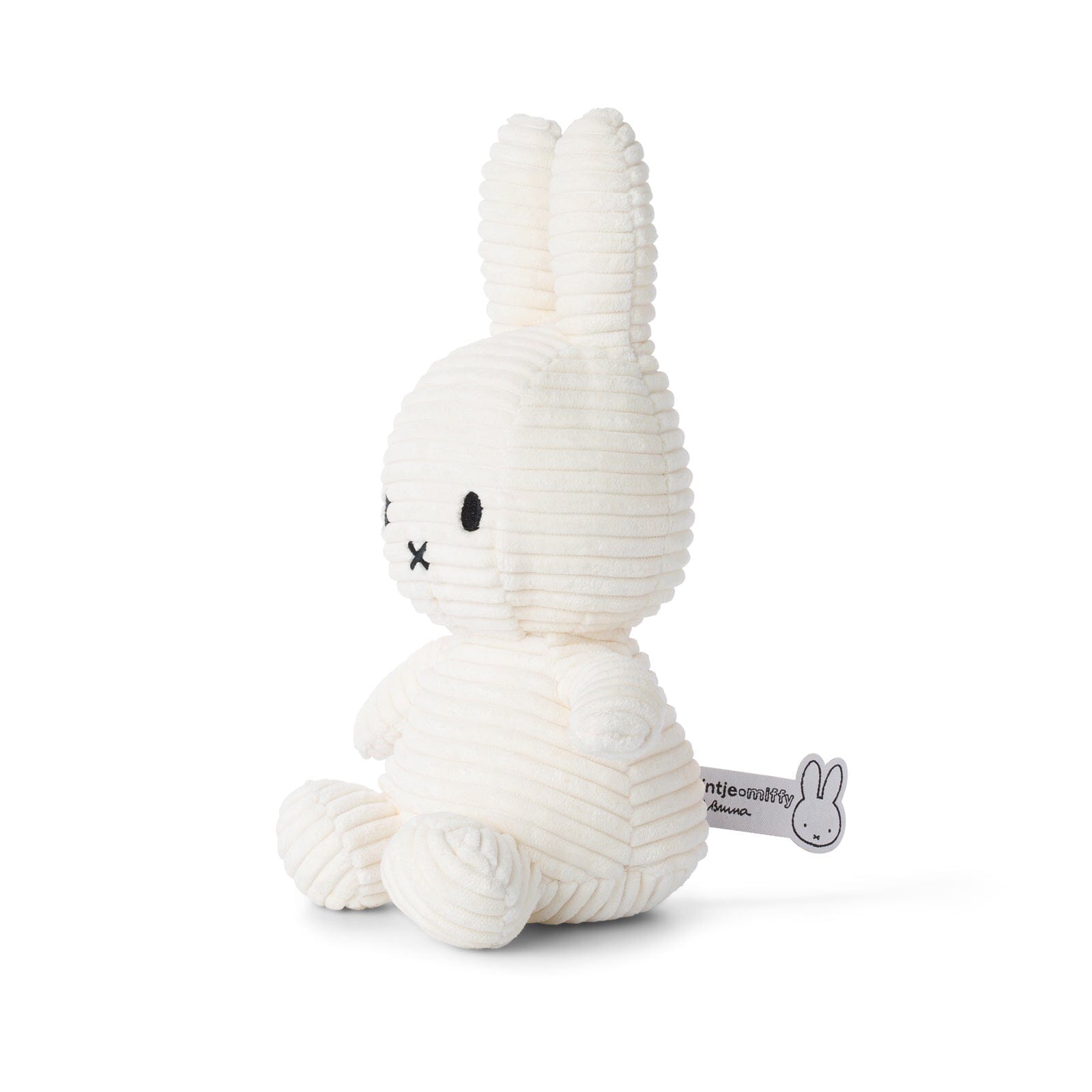 Miffy aus Cord sitzend Farbe Offwhite 23 cm Kuscheltiere Bon Ton Toys