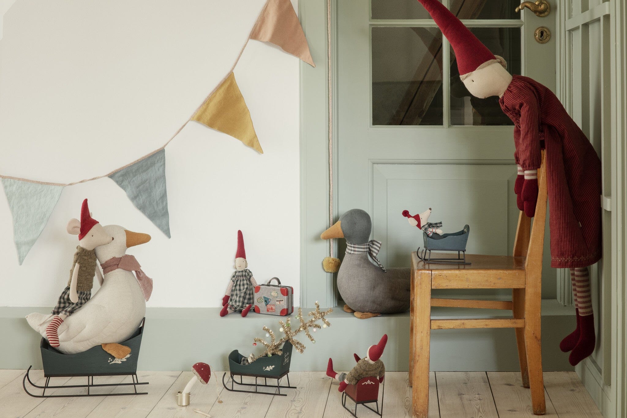 Maileg Weihnachtsmaus Mädchen Medium Mouse Kuscheltiere Maileg