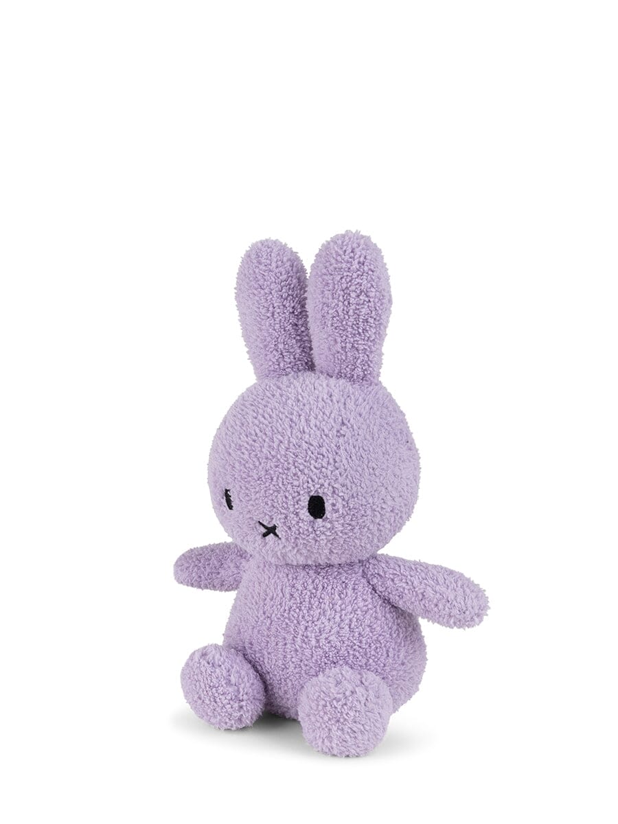 Nijntje & Miffy Kuscheltier Kaninchen MIFFY Dutch Design sitting Terry lila Größe 23cm Kuscheltiere Bon Ton Toys