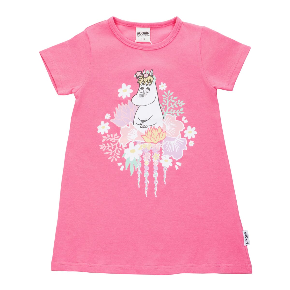 Moomin Tunika „Flower Wreath“ – Magenta – ©Moomin Character Tuniken Moomin by Martinex