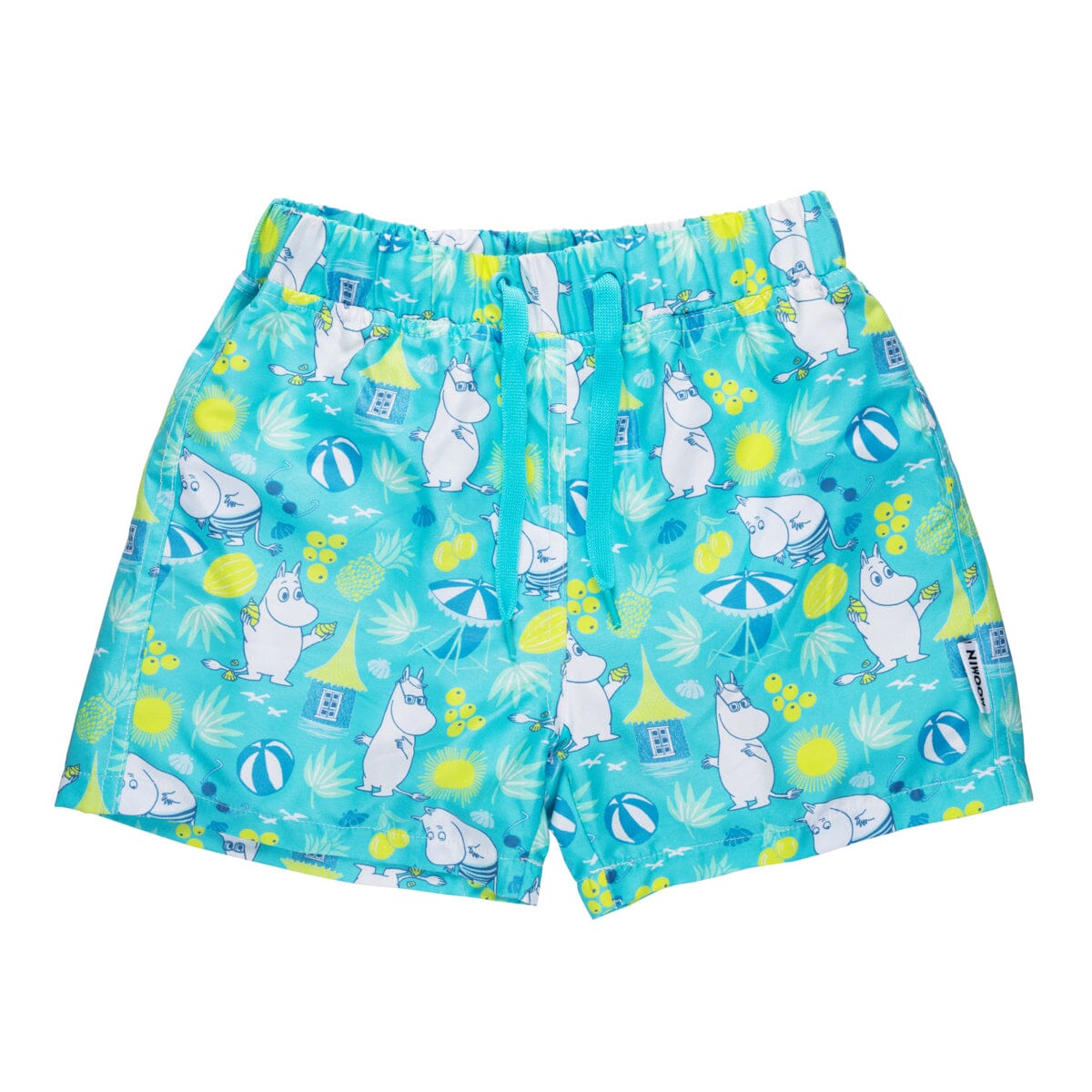 Martinex Moomin Kinder Badeshorts türkis mit Sommer-Print ©Moomin Characters Badehose Moomin by Martinex