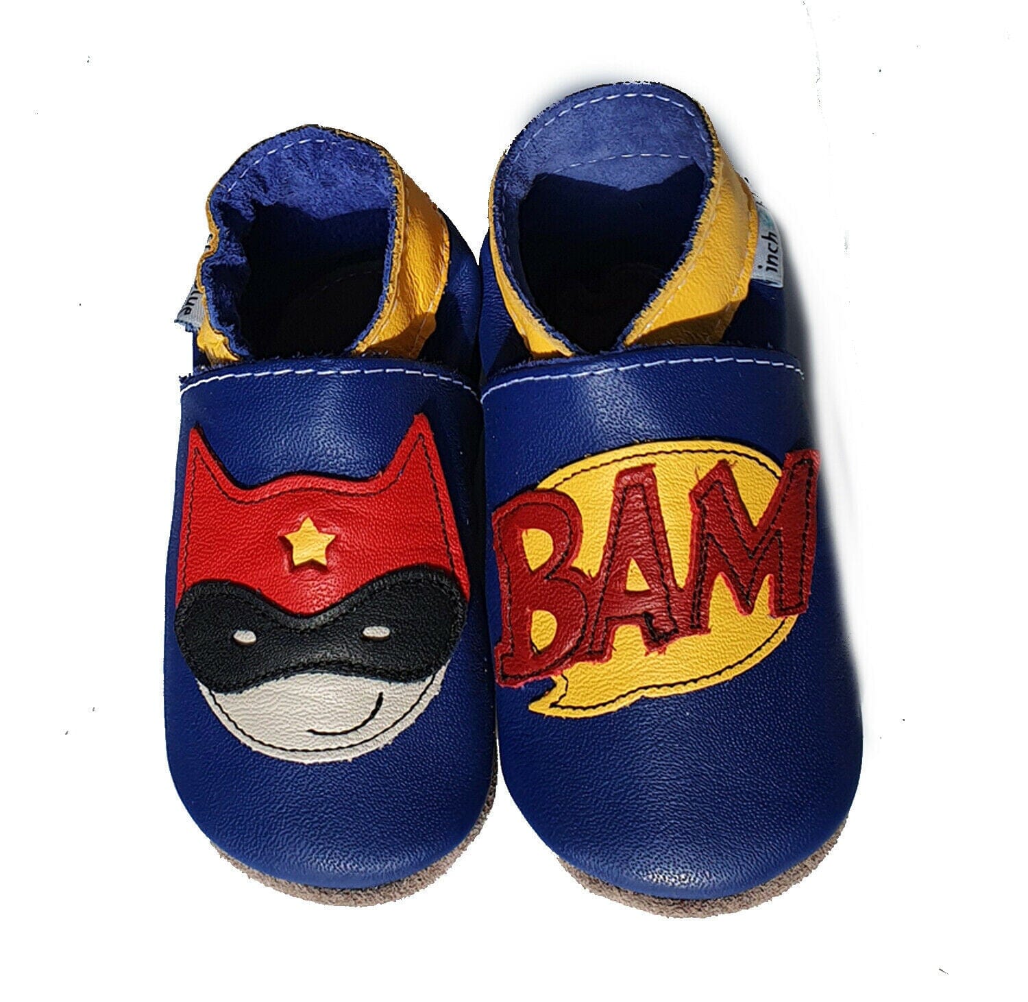 Inch Blue Baby Schuhe / Krabbelschuhe - Superhero Babyschuhe Inch Blue