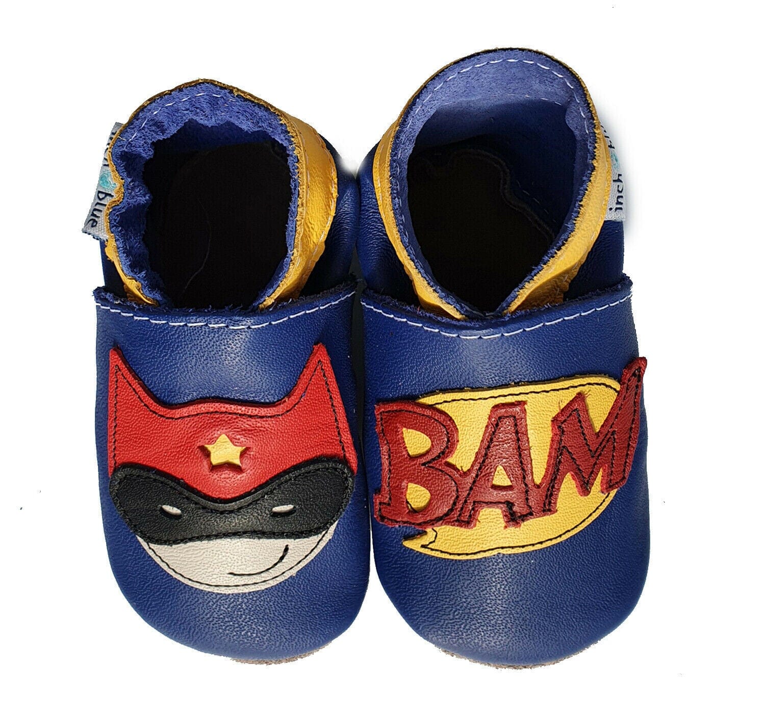 Inch Blue Baby Schuhe / Krabbelschuhe - Superhero Babyschuhe Inch Blue