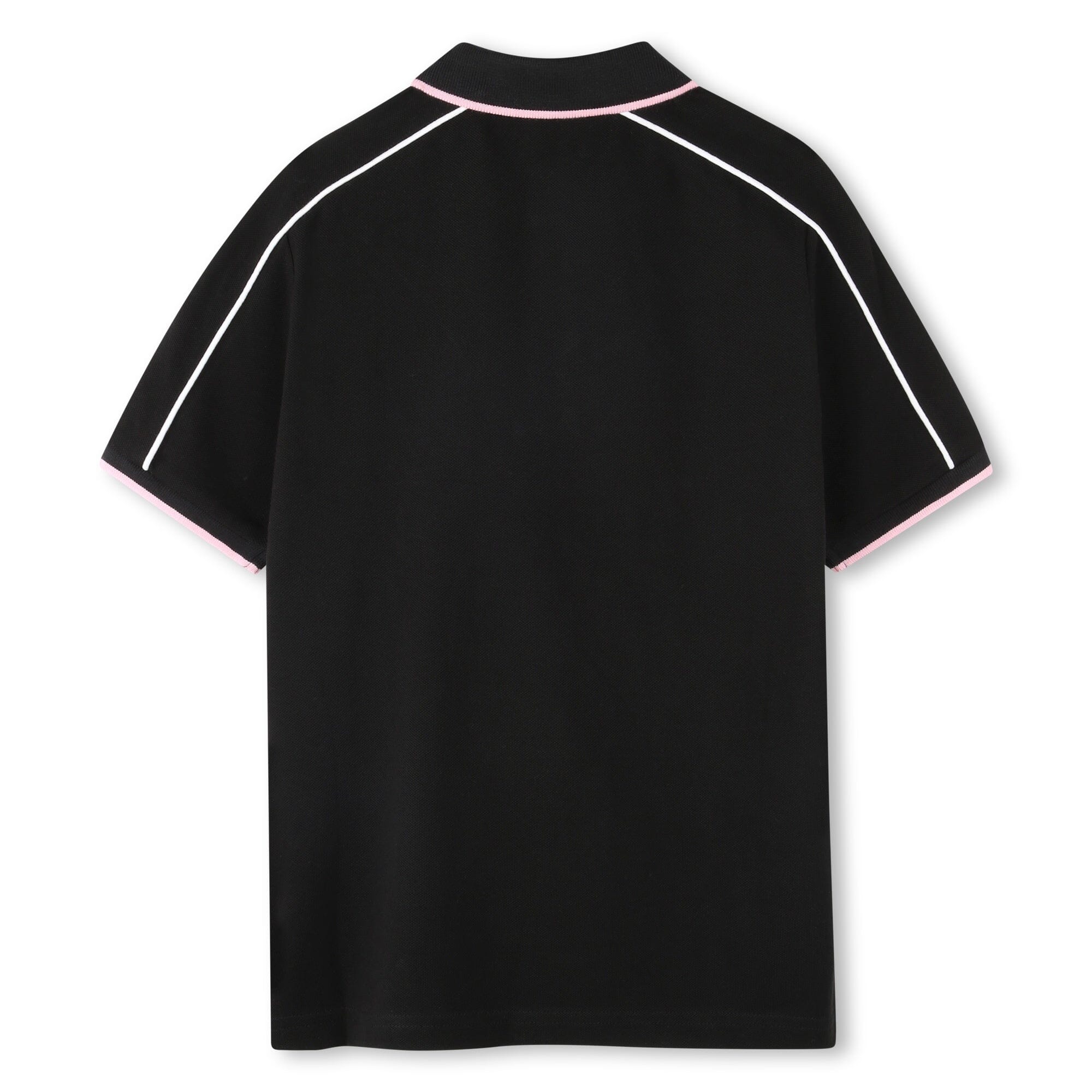 BOSS Poloshirt für Jungen – Schwarz mit Fußball-Badges & Kontrastdetails Poloshirt Boss