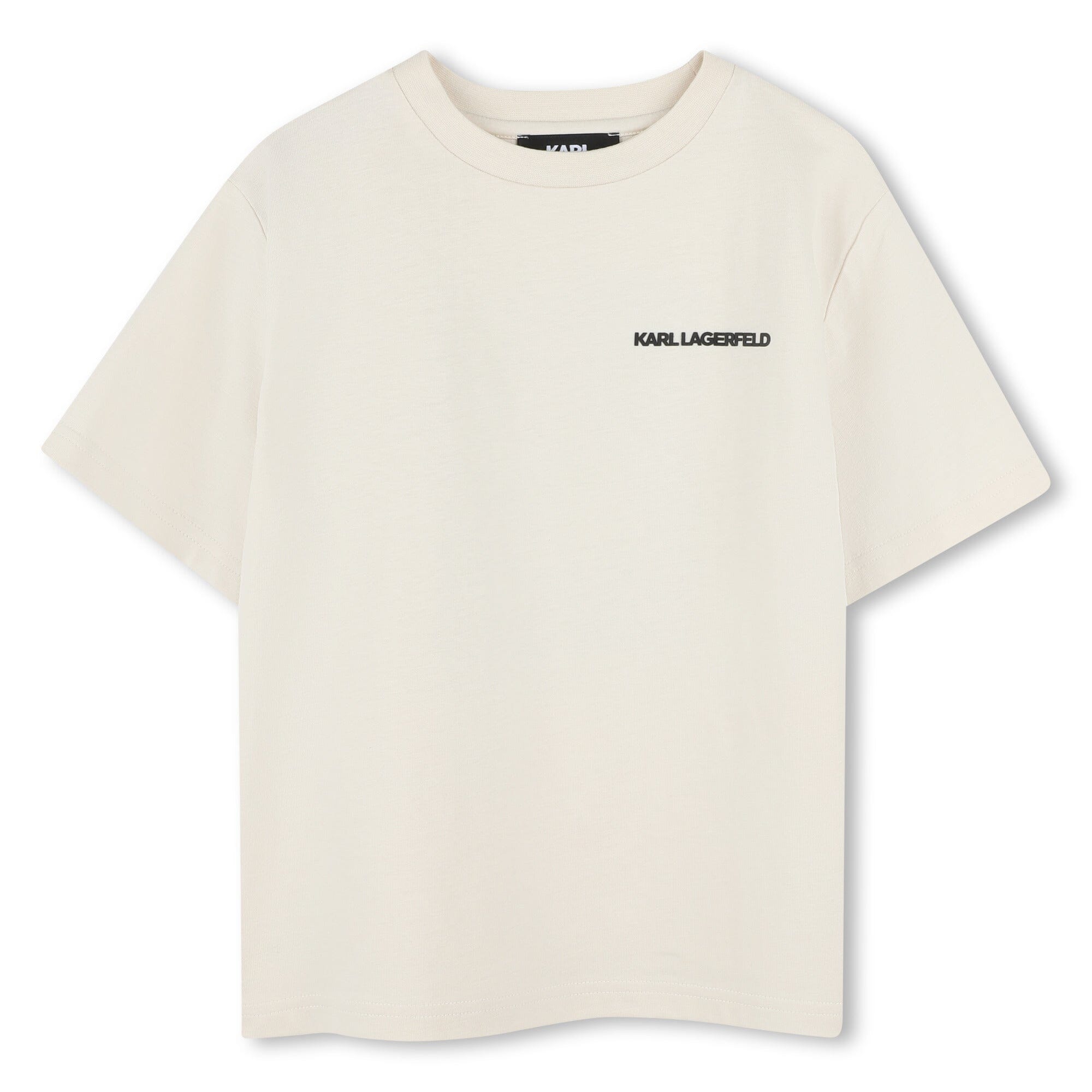 Karl Lagerfeld Kids T-Shirt offwhite mit ikonischem Rückenprint T-Shirt Karl Lagerfeld