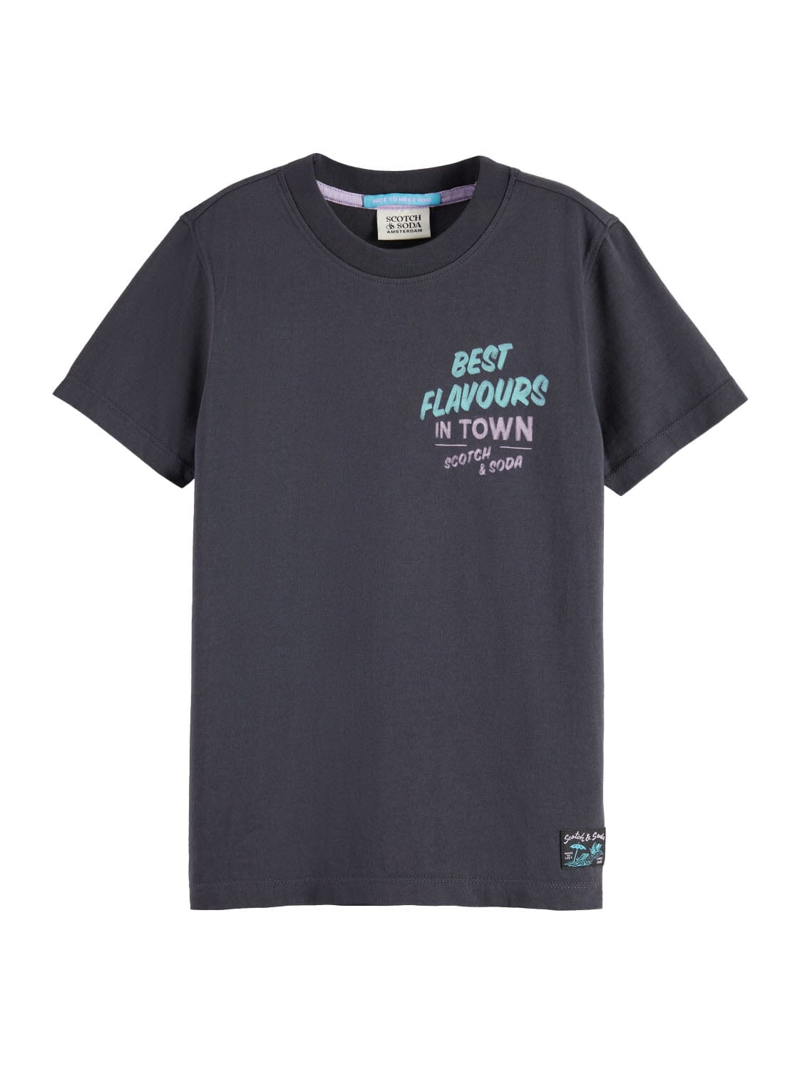 SCOTCH & SODA Kinder T-Shirt washed black Ice Cream mit Rückenprint T-Shirt Scotch & Soda