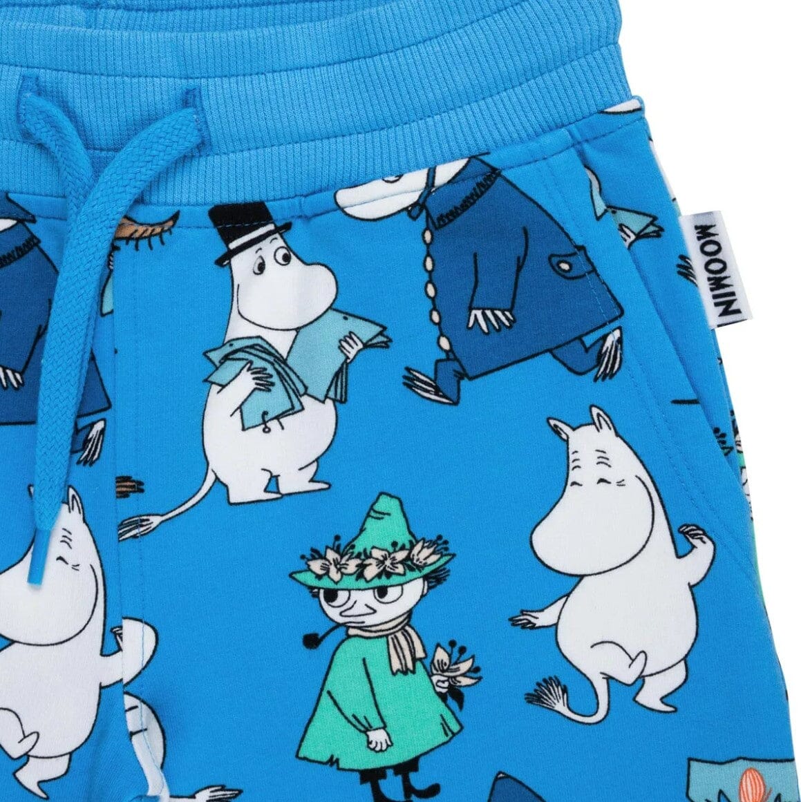 MARTINEX Moomin Shorts "Boy Gang" – Kinder-Shorts Blau mit Allover-Print ©Moomin Characters Shorts Moomin by Martinex
