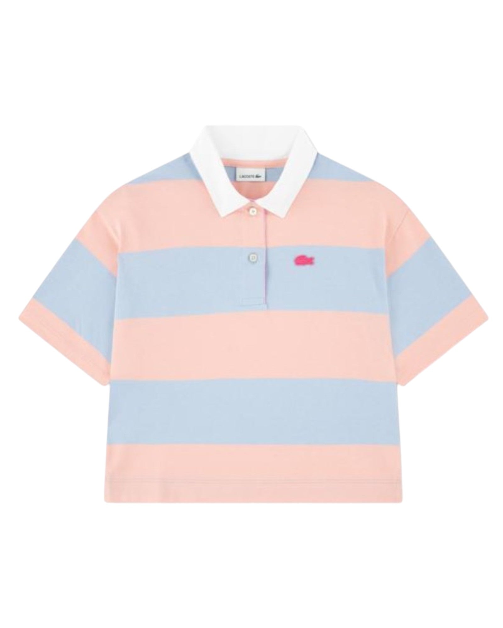 Lacoste Mädchen Rugby-Polohemd mit Blockstreifen MIAMI