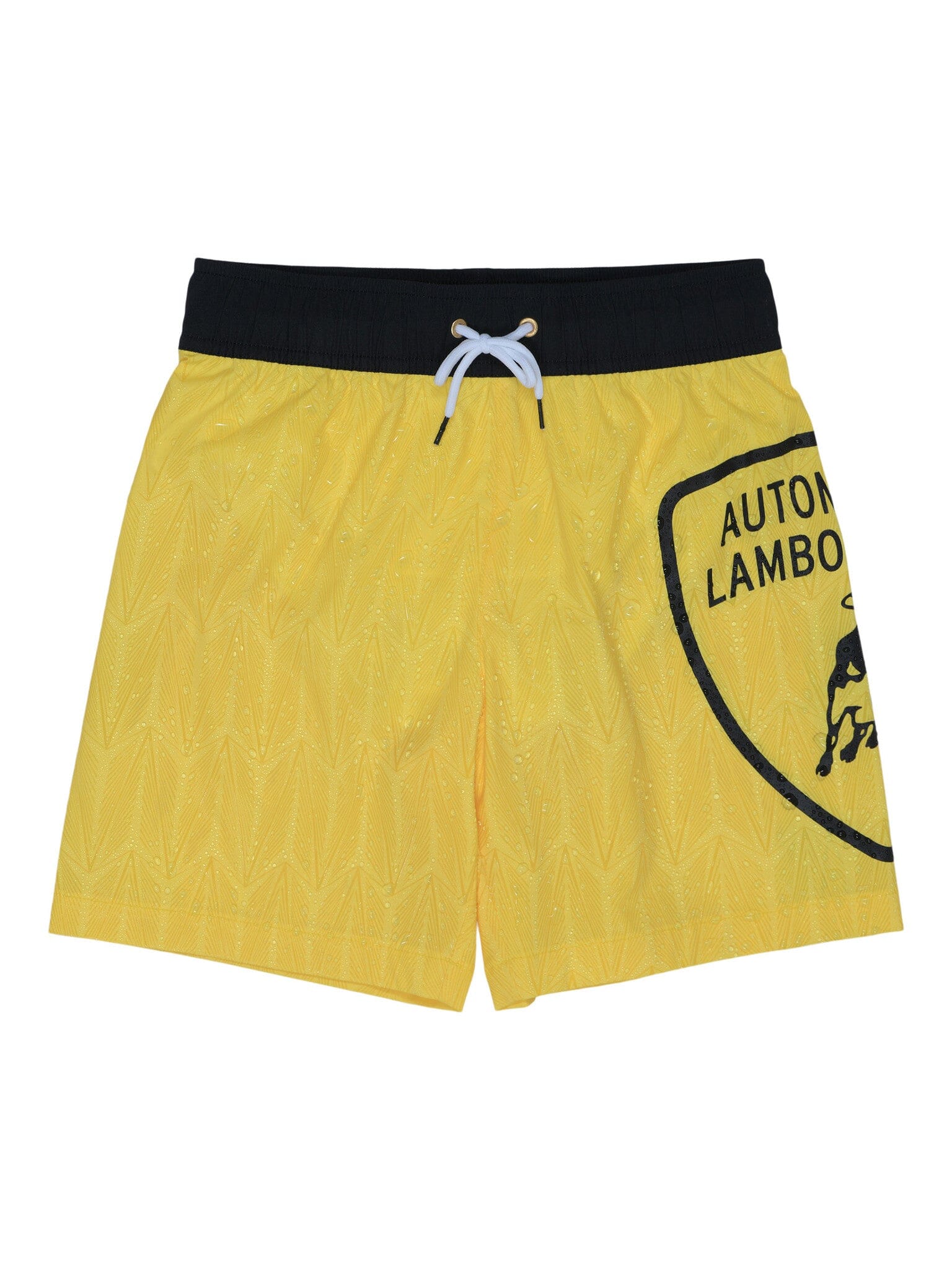 Automobili Lamborghini Kidswear Badeshorts Hidden-Pattern in gelb für Jungs Badehose AUTOMOBILI LAMBORGHINI KIDSWEAR