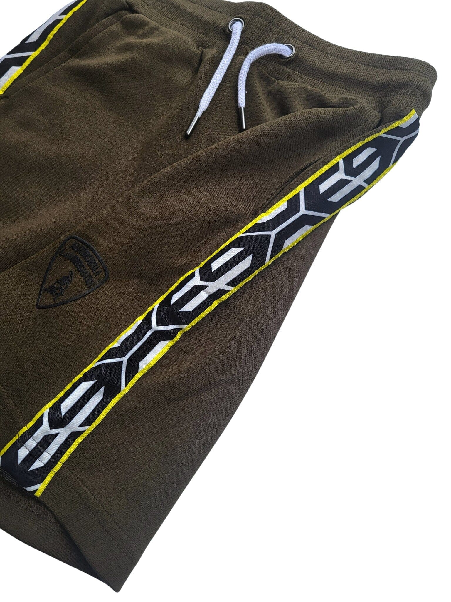 Automobili Lamborghini Kids Shorts Logo Khaki Shorts AUTOMOBILI LAMBORGHINI KIDSWEAR