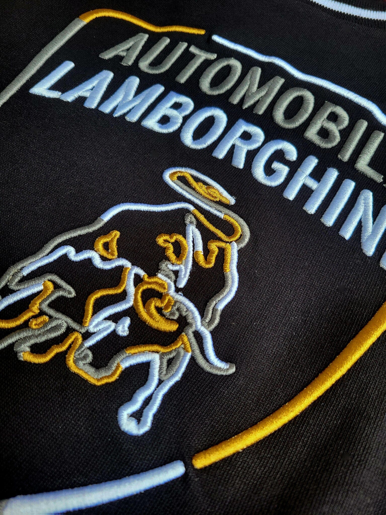 Automobili Lamborghini Kidswear Sweatshirt schwarz Shield-Logo Pegaso Sweatshirt AUTOMOBILI LAMBORGHINI KIDSWEAR