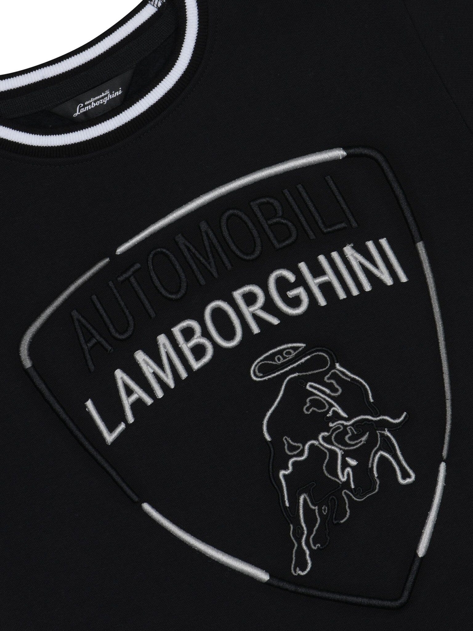 Automobili Lamborghini Sweatshirt Logoprintschwarz Sweatshirt AUTOMOBILI LAMBORGHINI KIDSWEAR