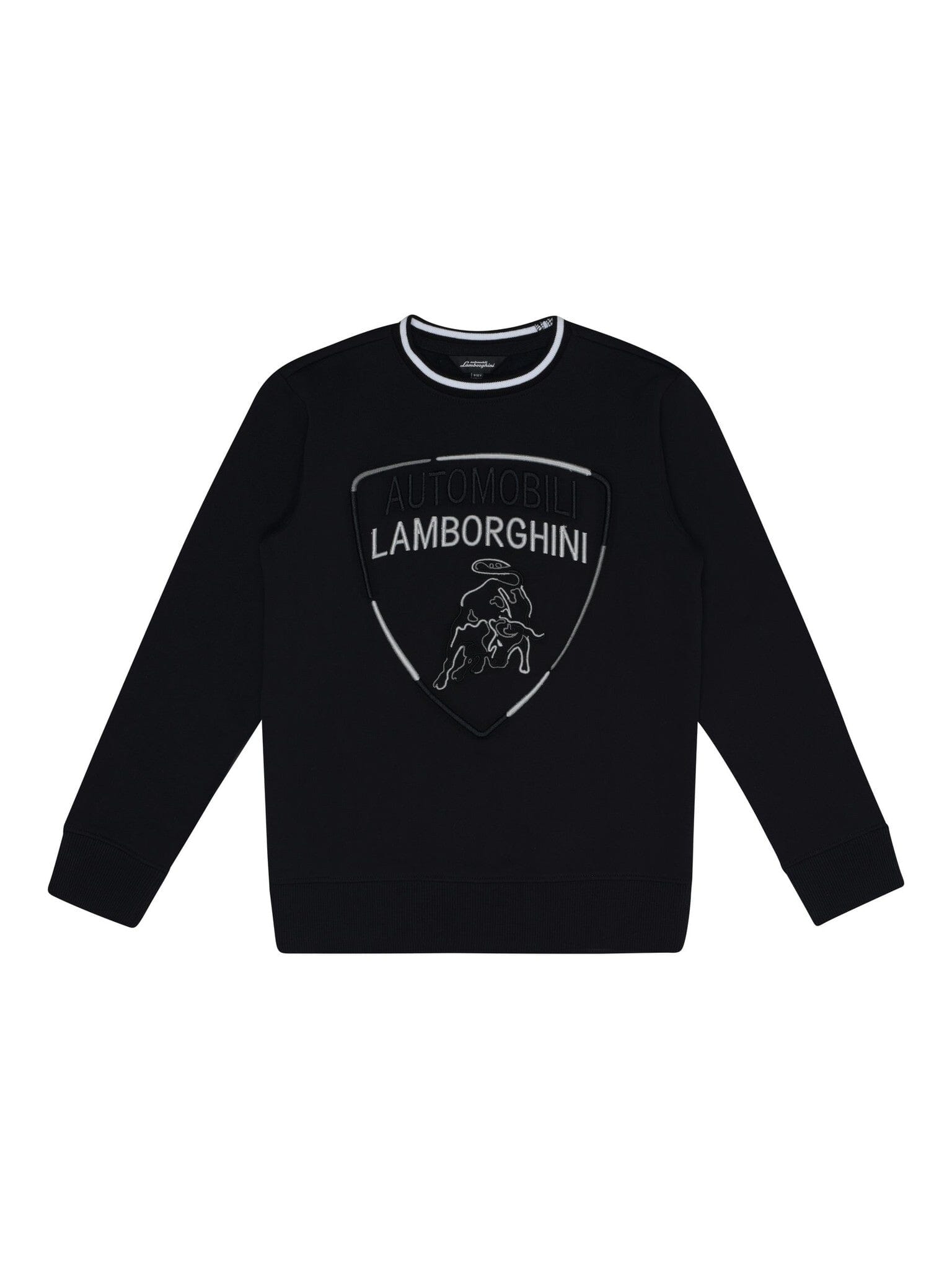 Automobili Lamborghini Sweatshirt Logoprintschwarz Sweatshirt AUTOMOBILI LAMBORGHINI KIDSWEAR