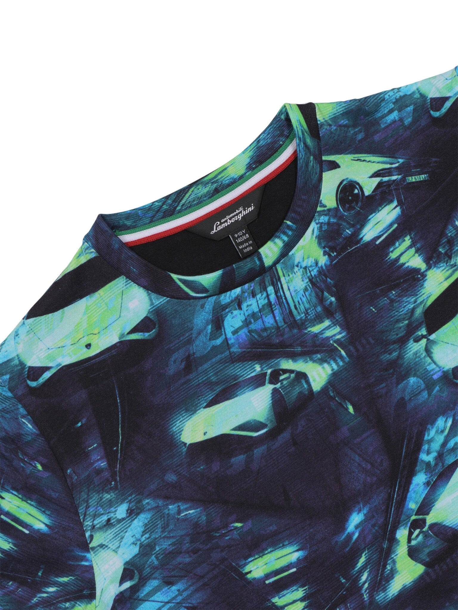 Automobili Lamborghini Kidswear T-Shirt digital Car grün für Jungs Gr. 5-16 Jahre T-Shirt AUTOMOBILI LAMBORGHINI KIDSWEAR