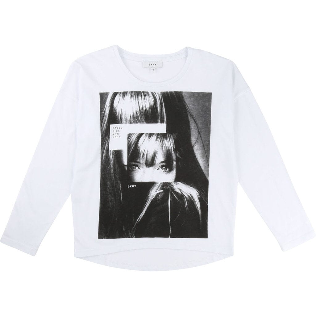 DKNY KIDS Longsleeve mit Fotoprint Langarmshirt DKNY