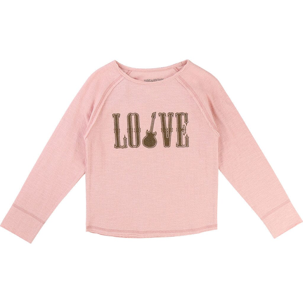 Zadig & Voltaire Strickpullover LOVE rosa gold Pullover Zadig & Voltaire