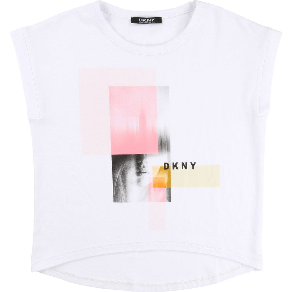 DKNY KIDS T-Shirt weiss mit Motiv T-Shirt DKNY