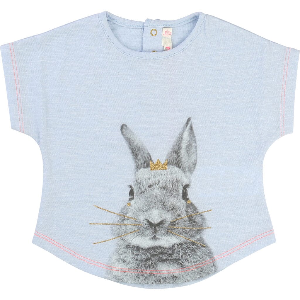 Billieblush T-Shirt Hase mit Krone hellblau T-Shirt Billieblush