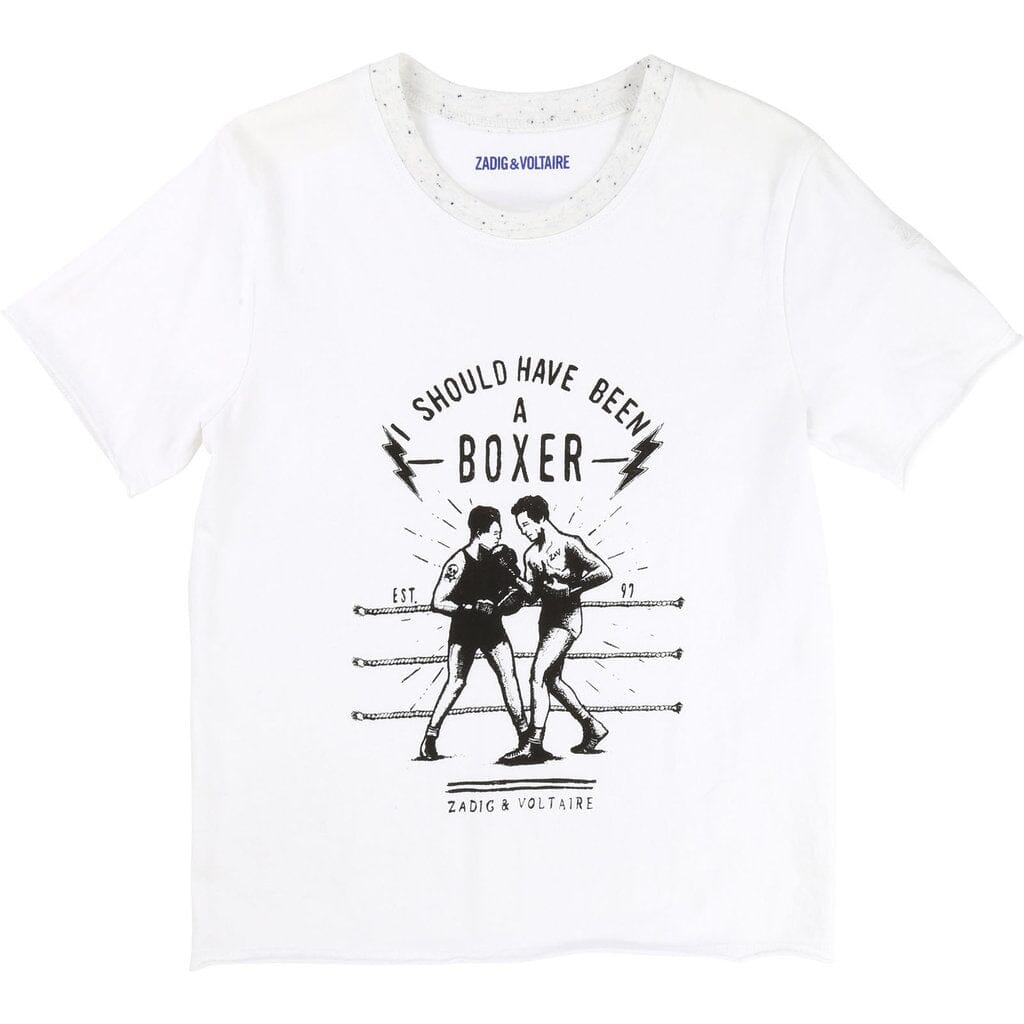 Zadig & Voltaire T-Shirt Boxer weiß T-Shirt Zadig & Voltaire