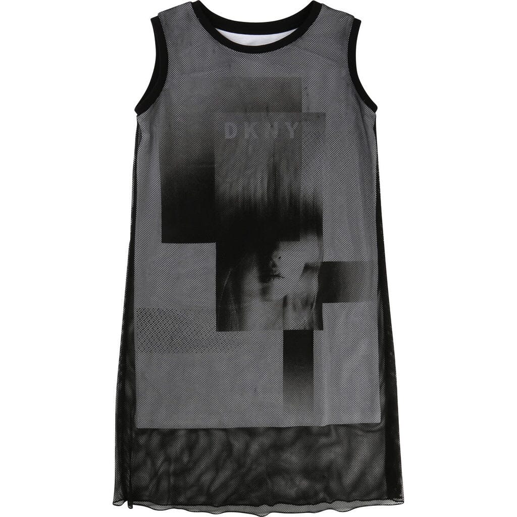 DKNY KIDS Kleid Lagenkleid schwarz Kleid DKNY