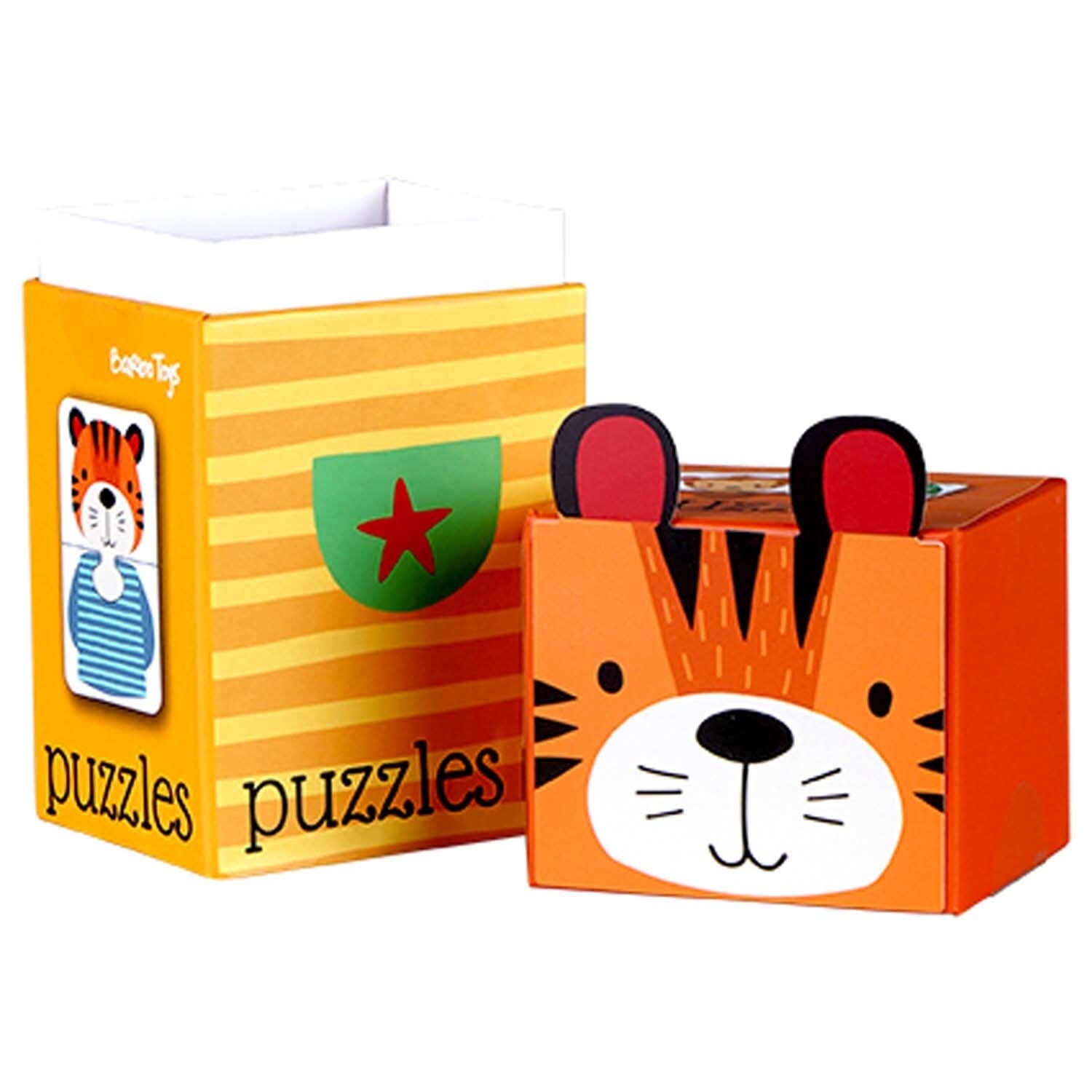Barbo Toys Tiger- 6 Puzzles a 2 Teile Spiele BARBO TOYS