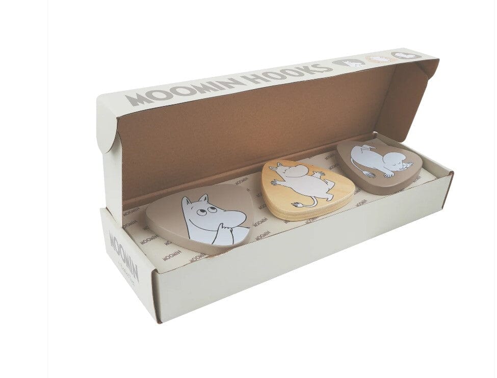 Barbo Toys – Moomin Wandhaken Set (3 Stück) aus Holz © Moomin Characters Aufbewahrung BARBO TOYS