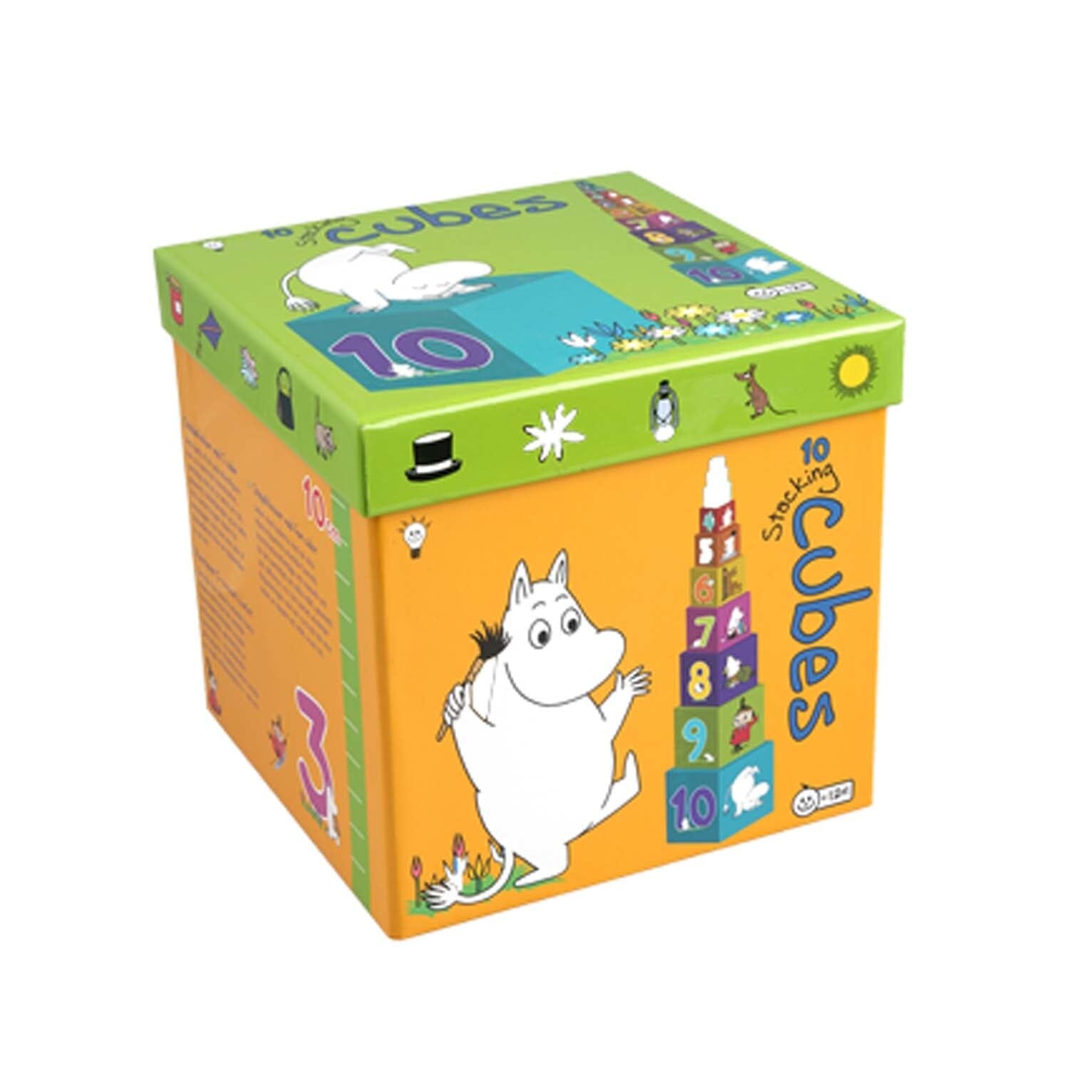 Barbo Toys Moomin Stapelset mit 10 Stapelwürfel Stapelspiel BARBO TOYS