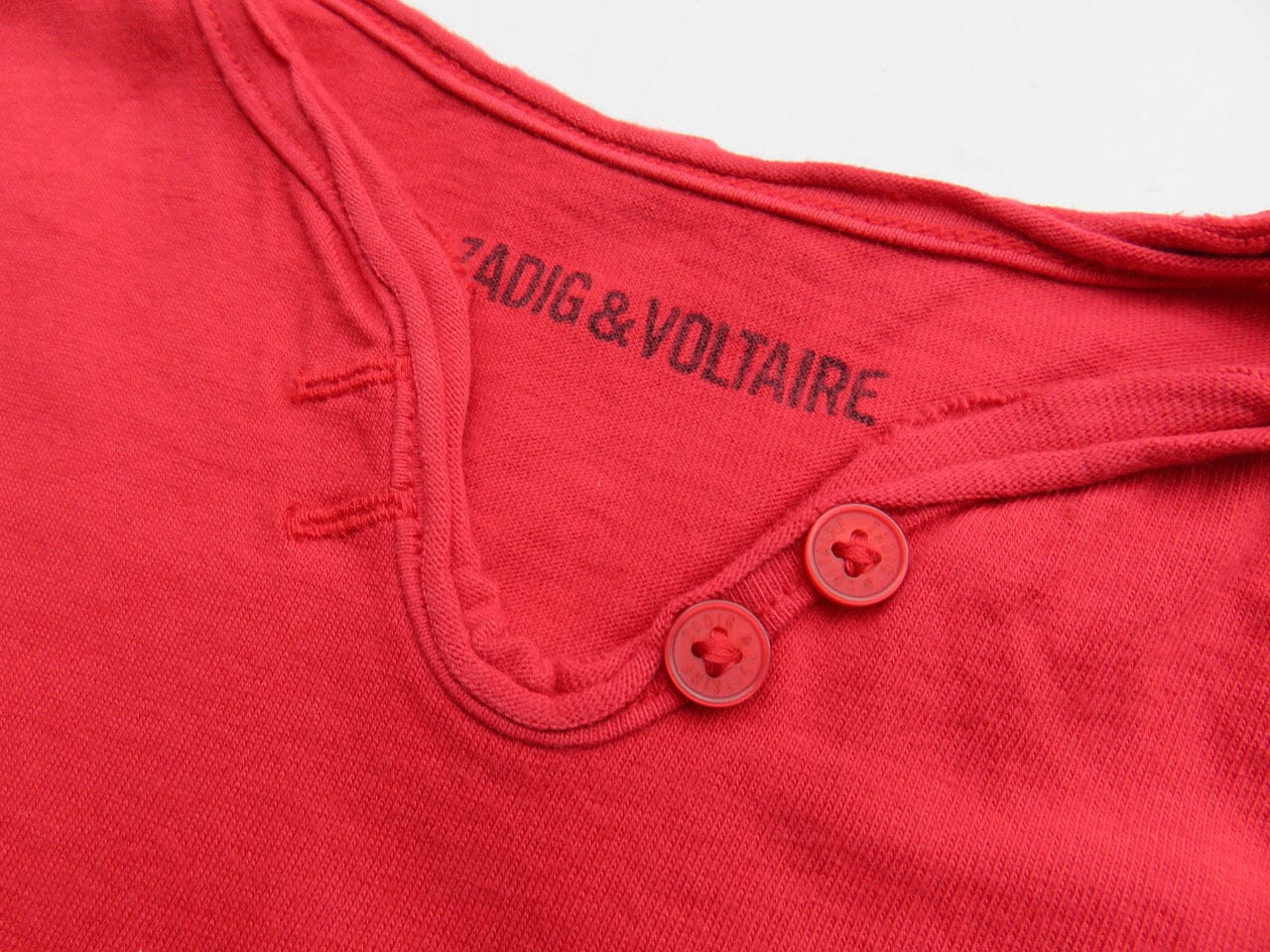 Zadig & Voltaire T-Shirt ROCK rot schwarz T-Shirt Zadig & Voltaire