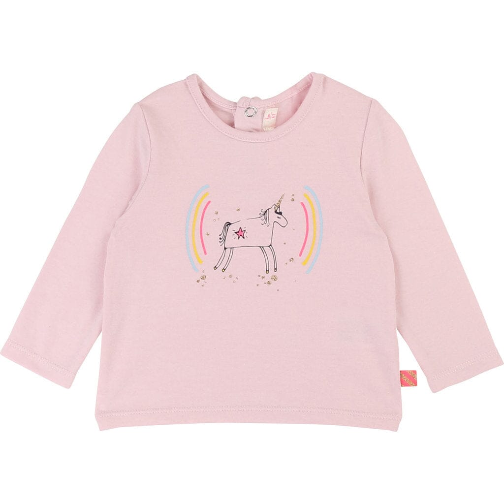 Billieblush Baby Longsleeve Einhorn und Regenbogen Langarmshirt Billieblush