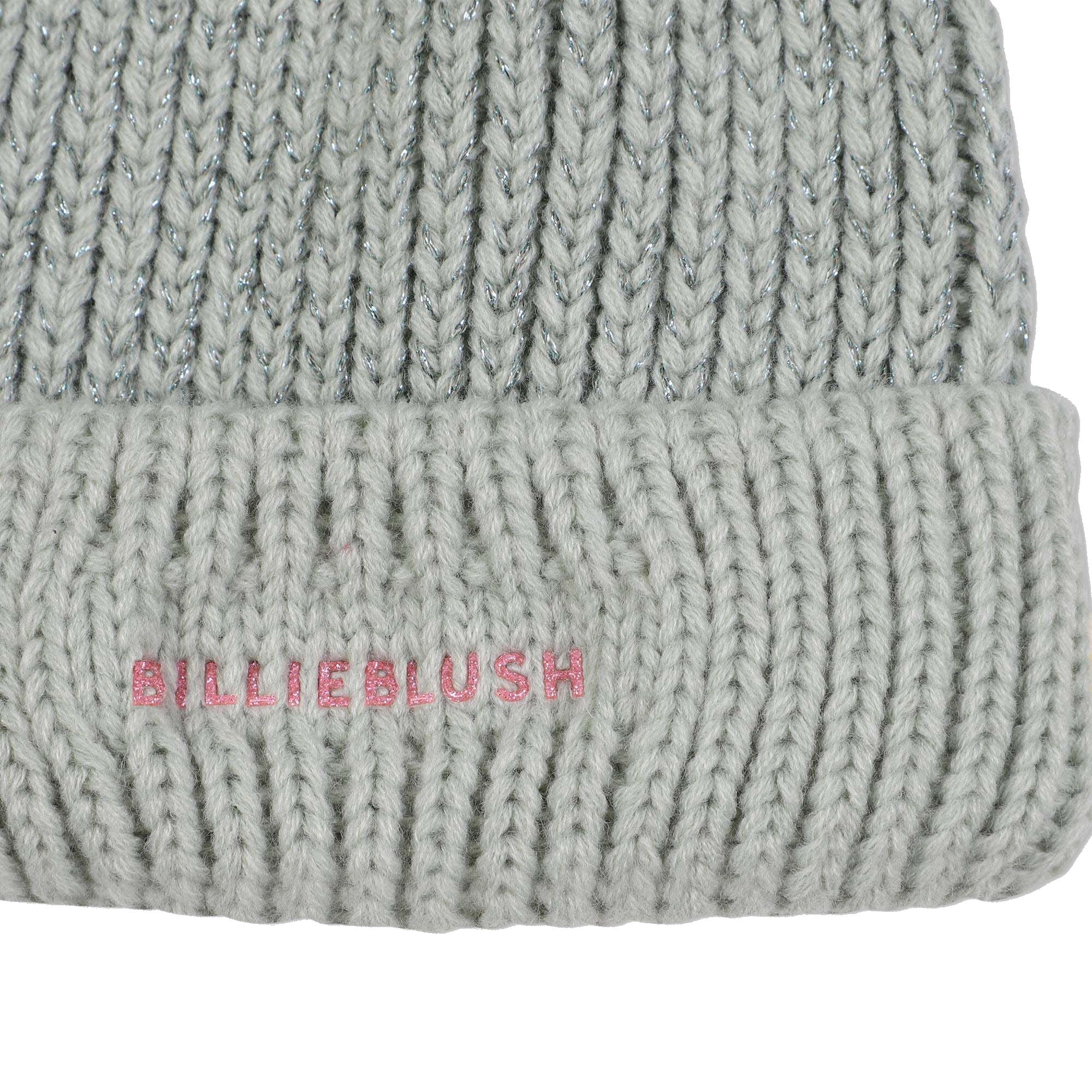 Billieblush Doppel Bommelmütze Grau Mütze Billieblush