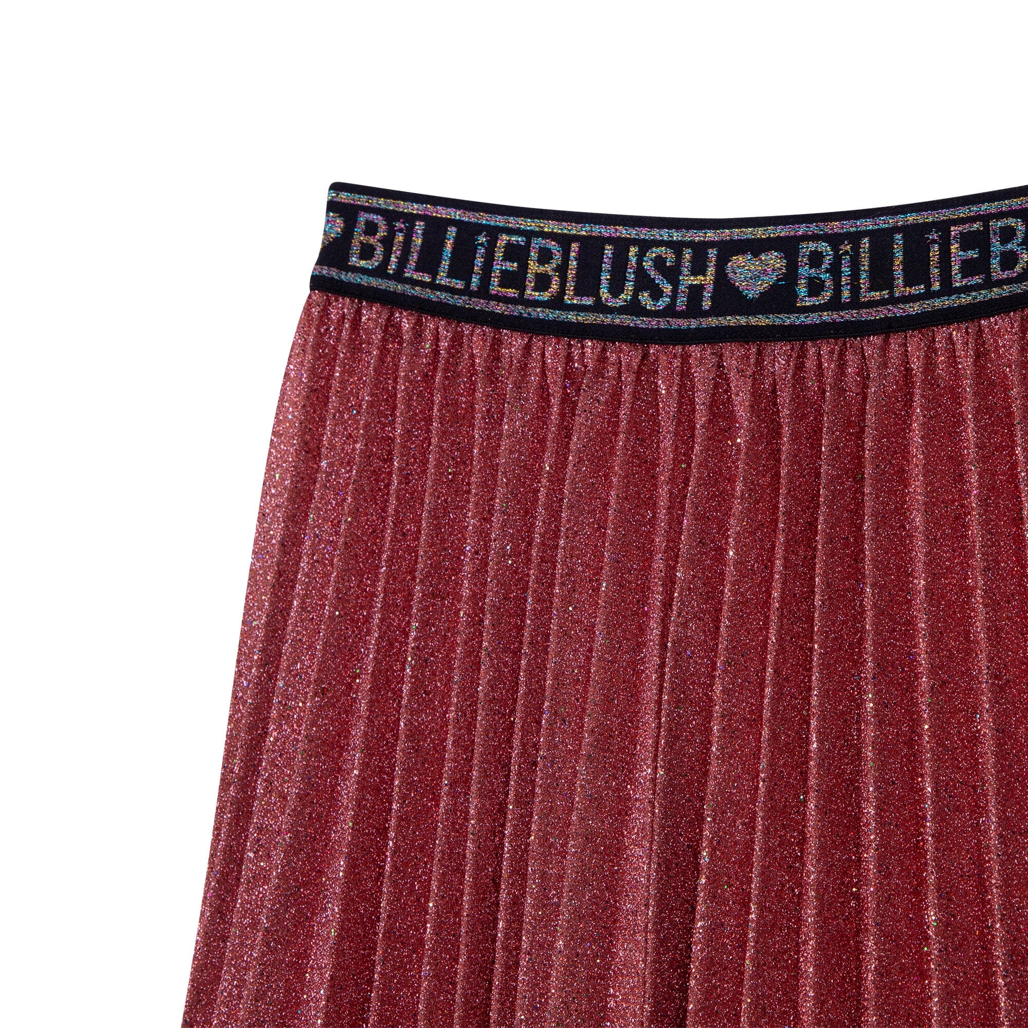 Billieblush roter Faltenrock mit Glitzer und Logobund Röcke Billieblush