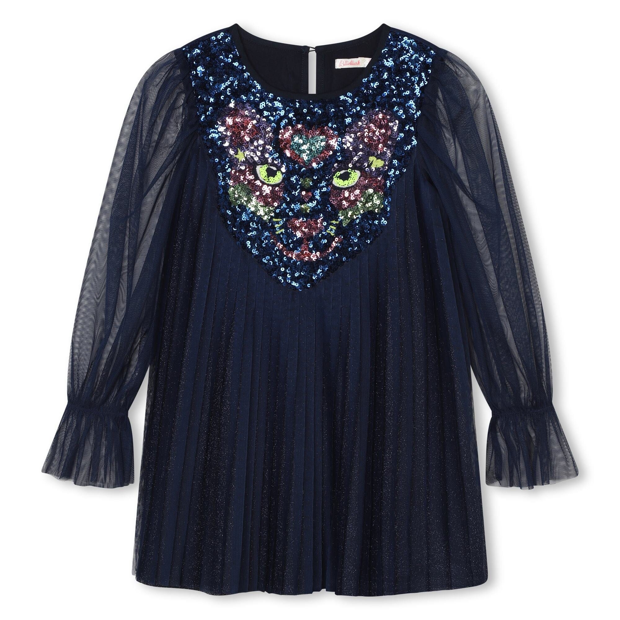 Billieblush Kleid navy mit Glitzer und Strasssteinchen Kleid Billieblush