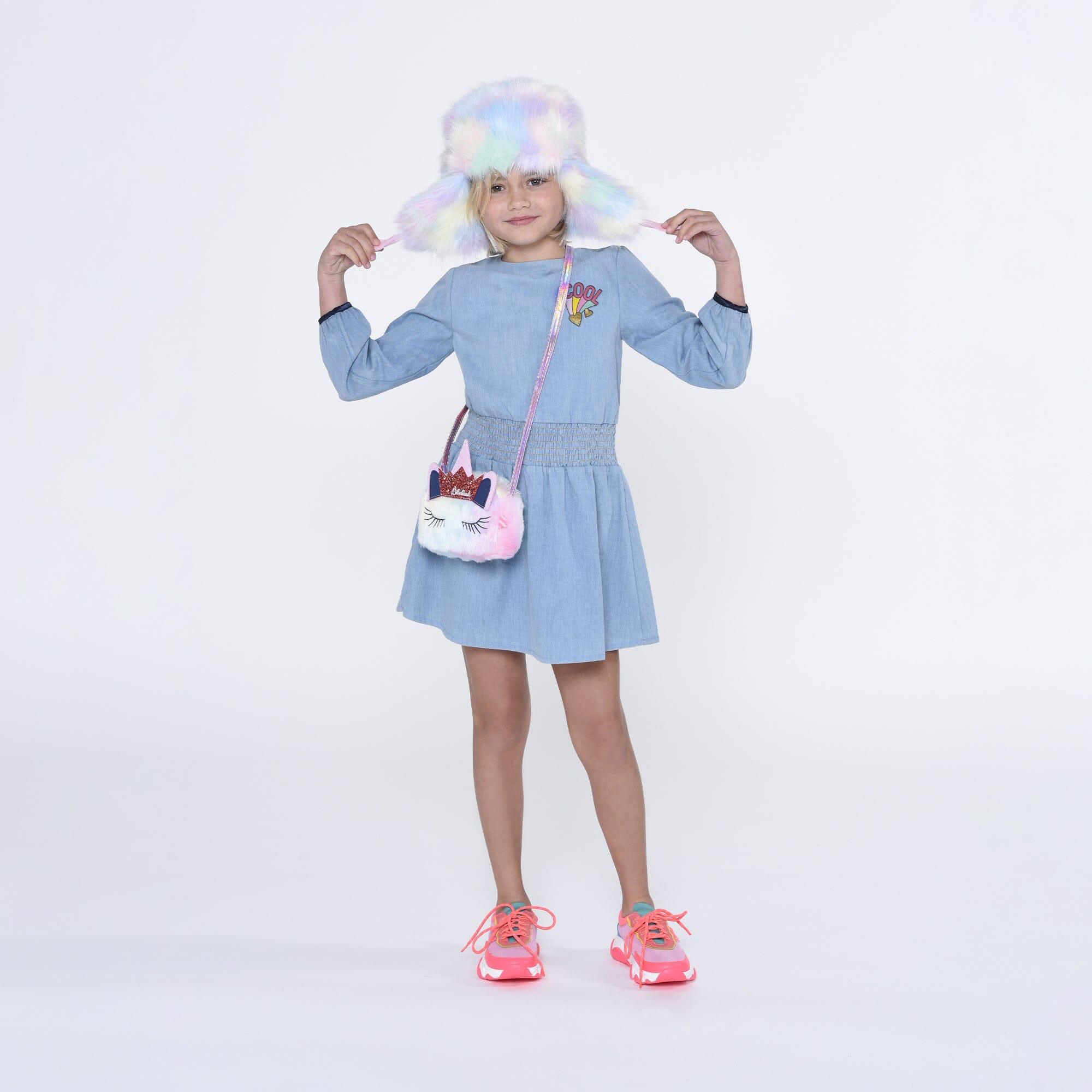 Billieblush Tasche buntes Einhorn mit Kusntfell Tasche Billieblush