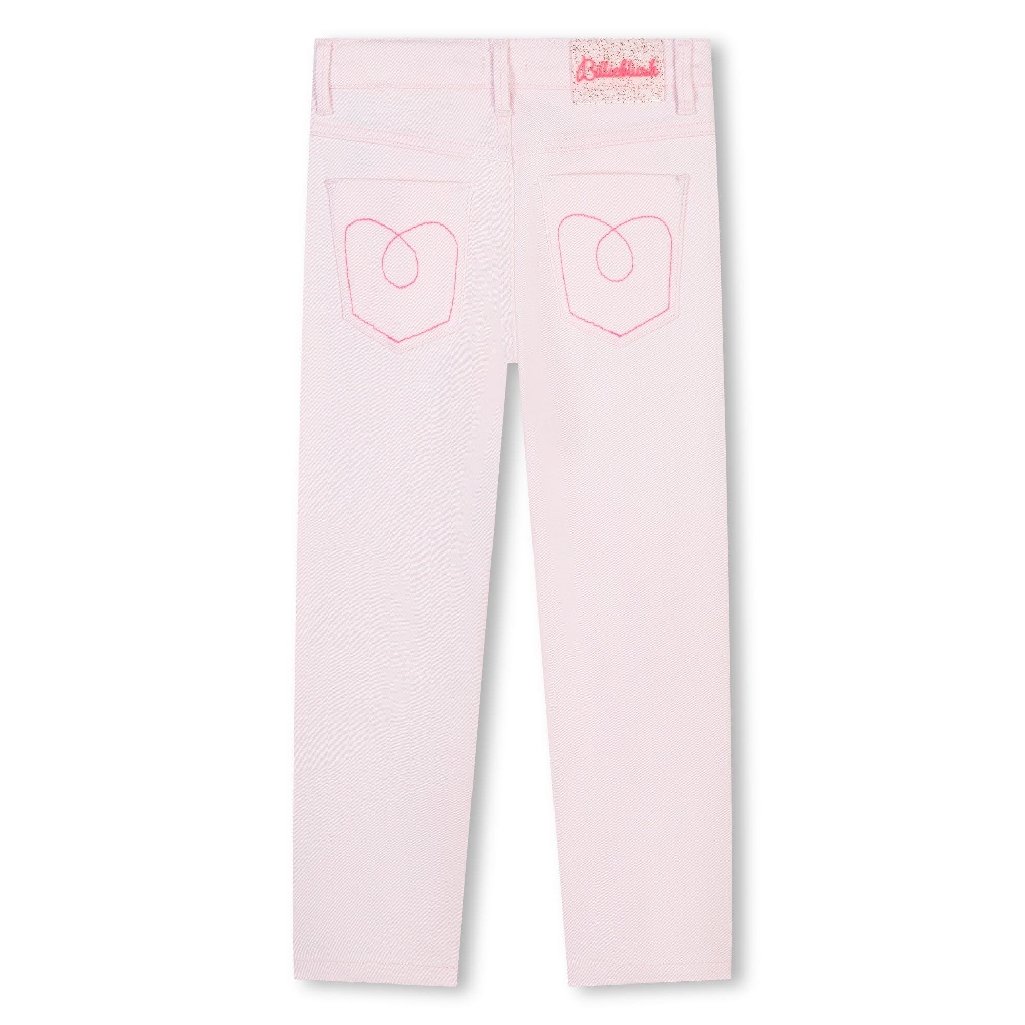 Billieblush rosa Hose glänzend Metallic-Effekt mit verstellbarem Bund Jeans Billieblush
