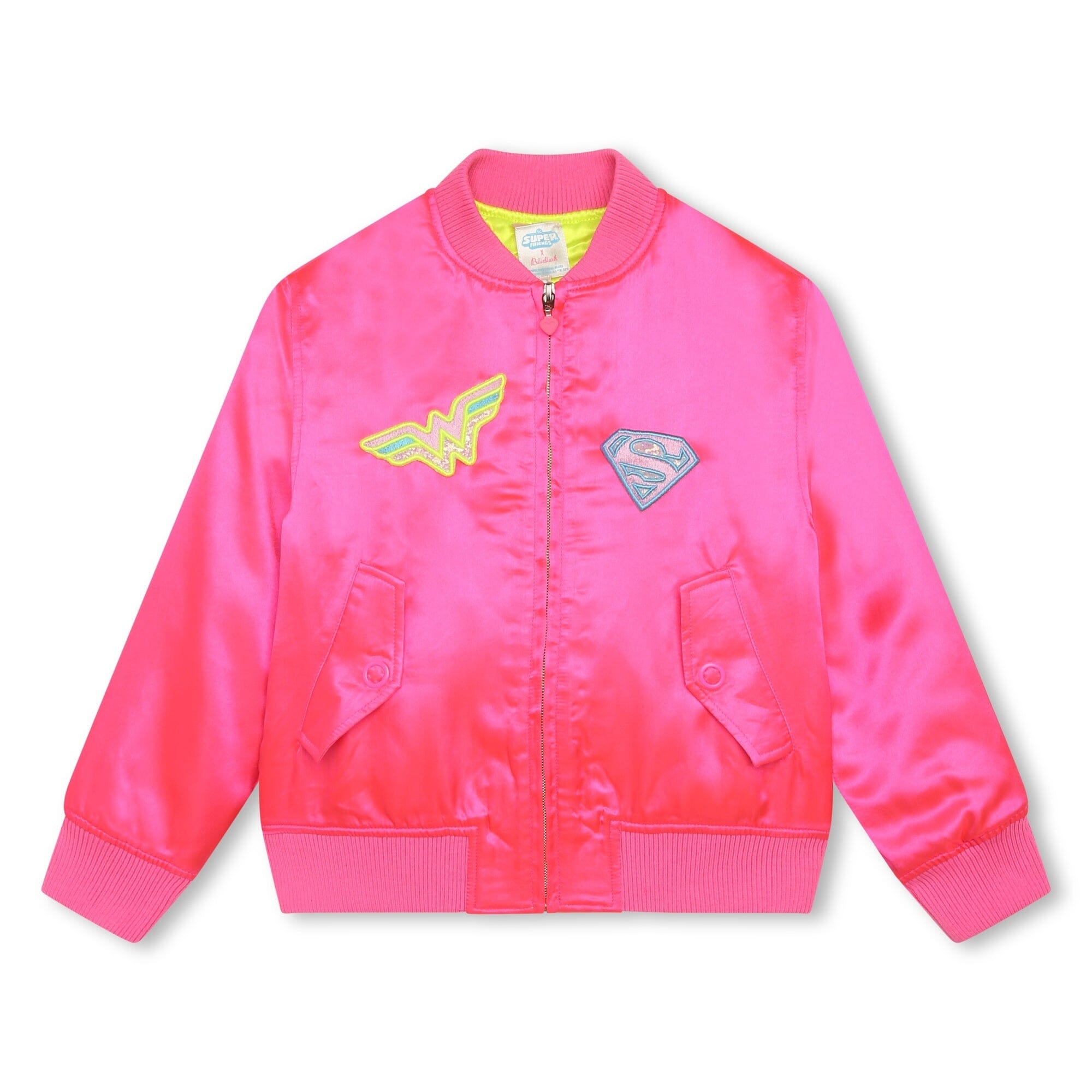 Billieblush süße Bomberjacke pink mit Comic-Design Jacke Billieblush