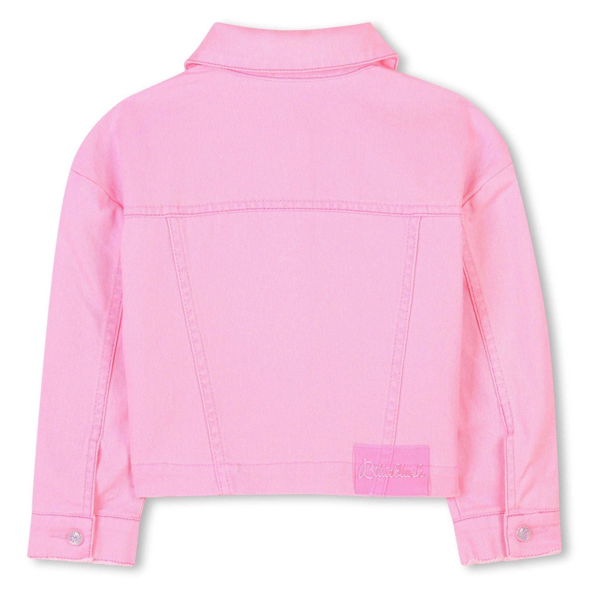Billieblush Jeansjacke rosa mit Pailletten an den Schulterpartien Jacke Billieblush