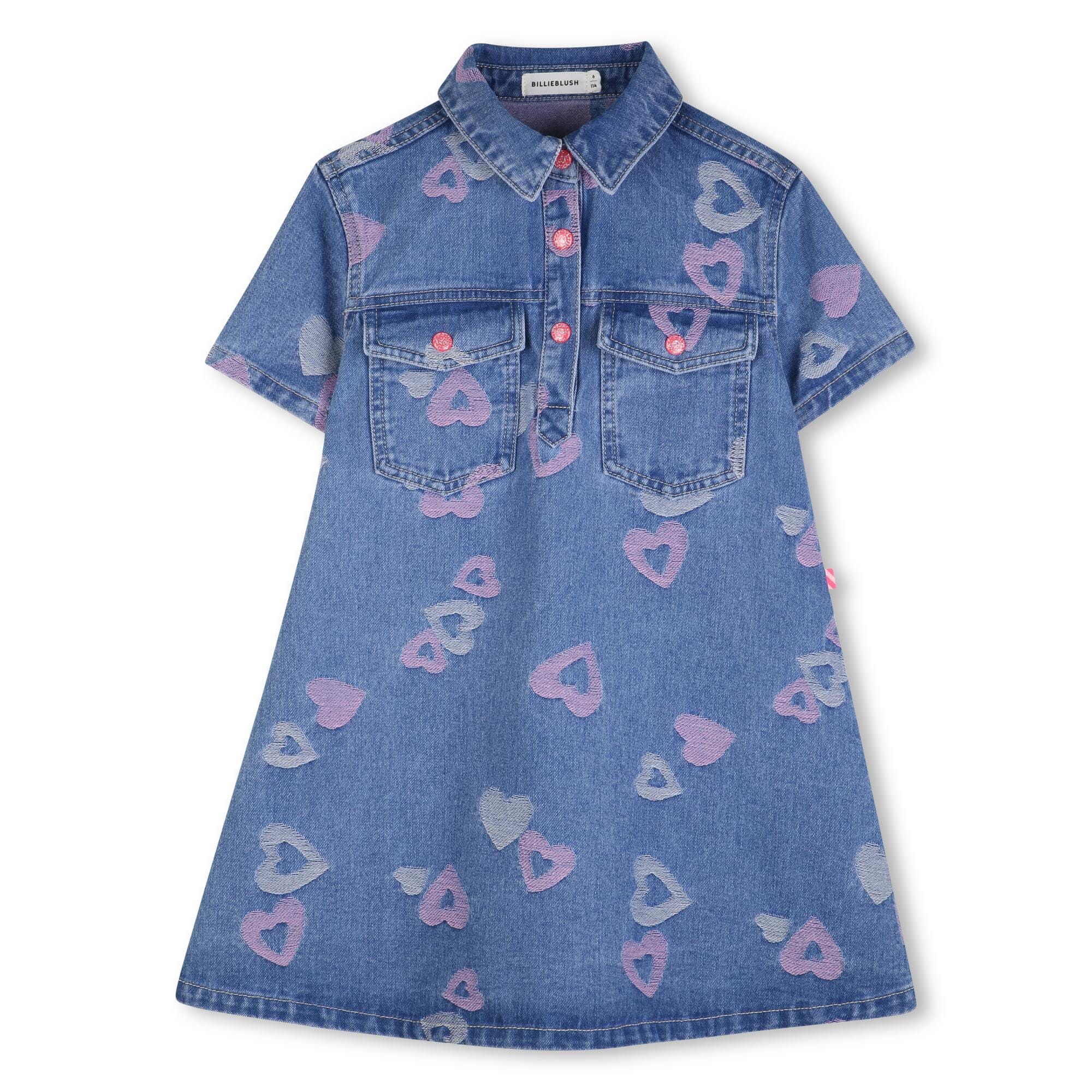 BILLIEBLUSH Jeanskleid „Janim“ – Denim-Liebling mit Herzprint. Kleid Billieblush 6 Jahre ( 110-116 )