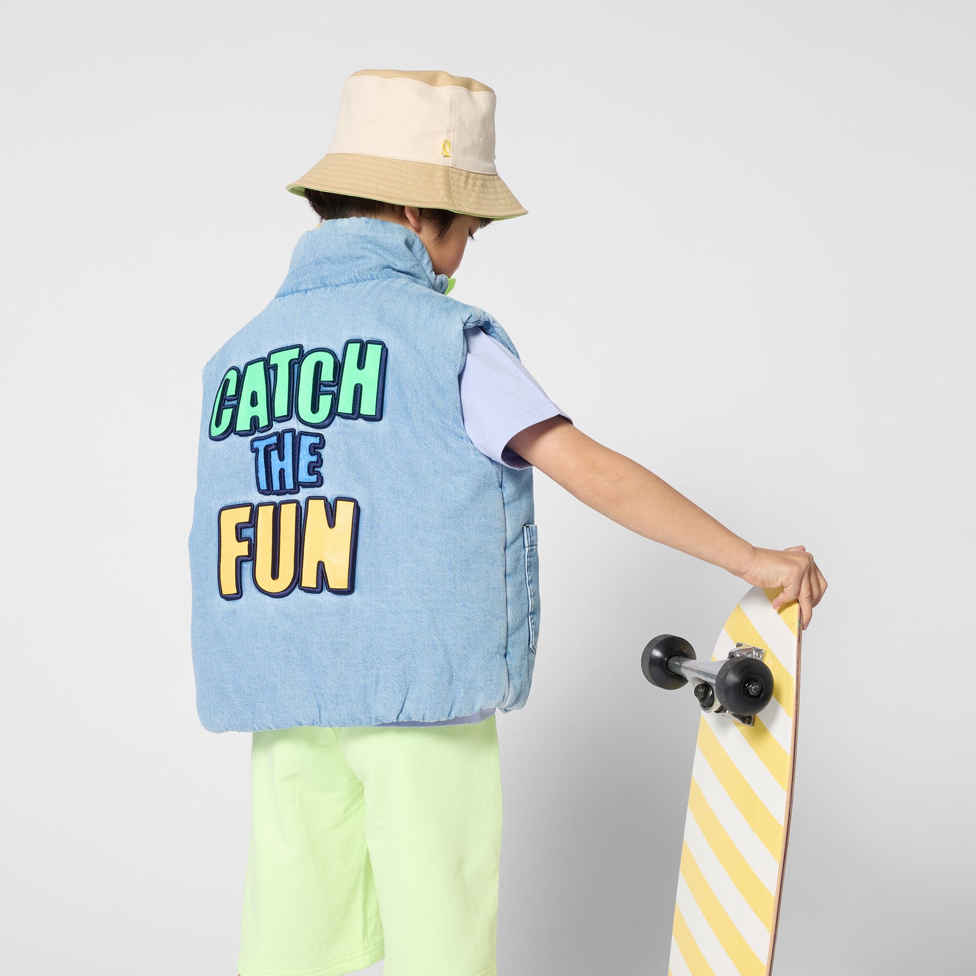 Billieblush Jungen Bermuda „Go with the Flow“ zitronengrün Shorts Billieblush