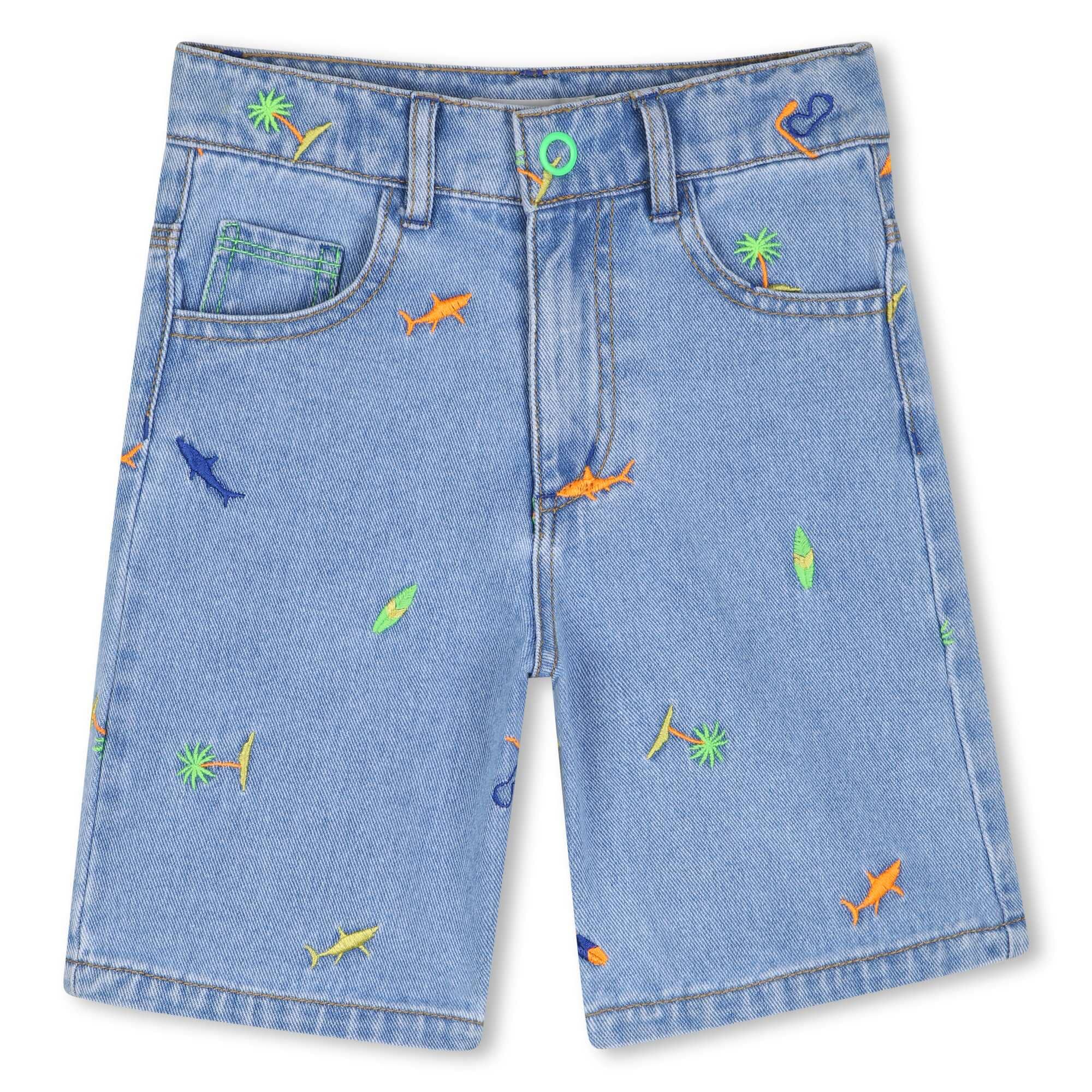 BILLIEBLUSH Jungen Denim-Bermudashorts – Double Stone Bleach Shorts Billieblush 4 Jahre ( 98-104 )