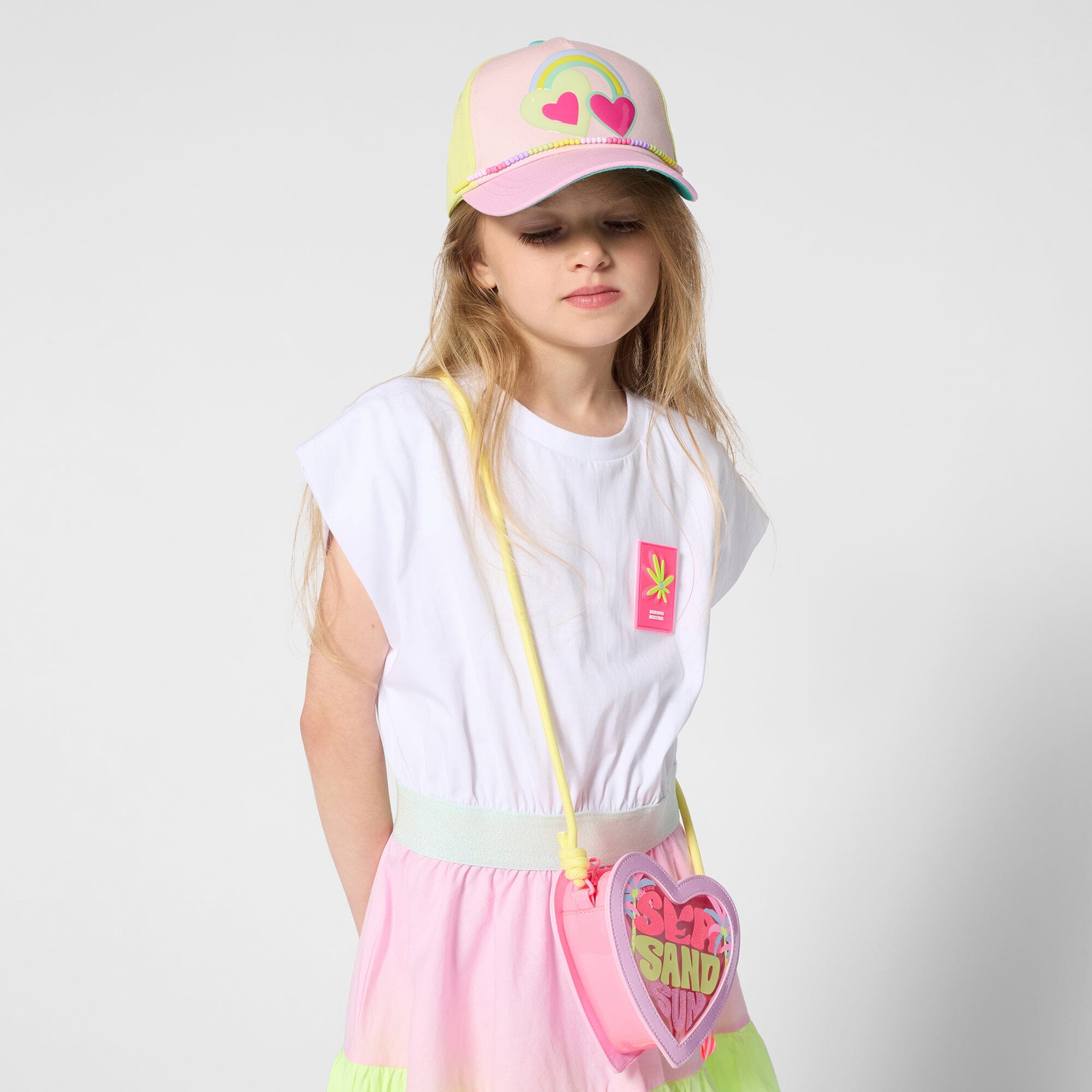 Billieblush Kappe mit Perlen – bunt Sonnenhut Billieblush