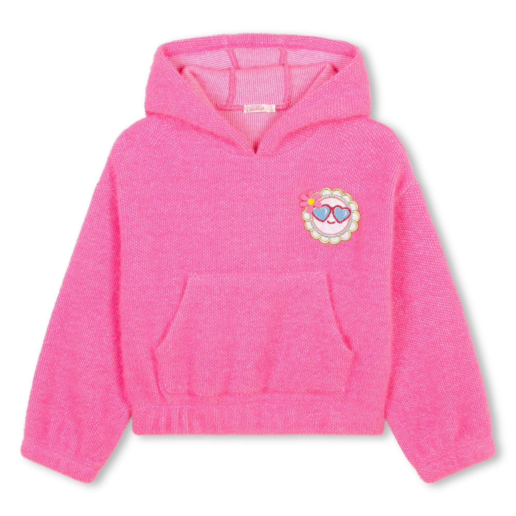 Billieblush Sweater pink mit süßem Sonnenprint Sonnenbrille Sommer Hoodie Billieblush