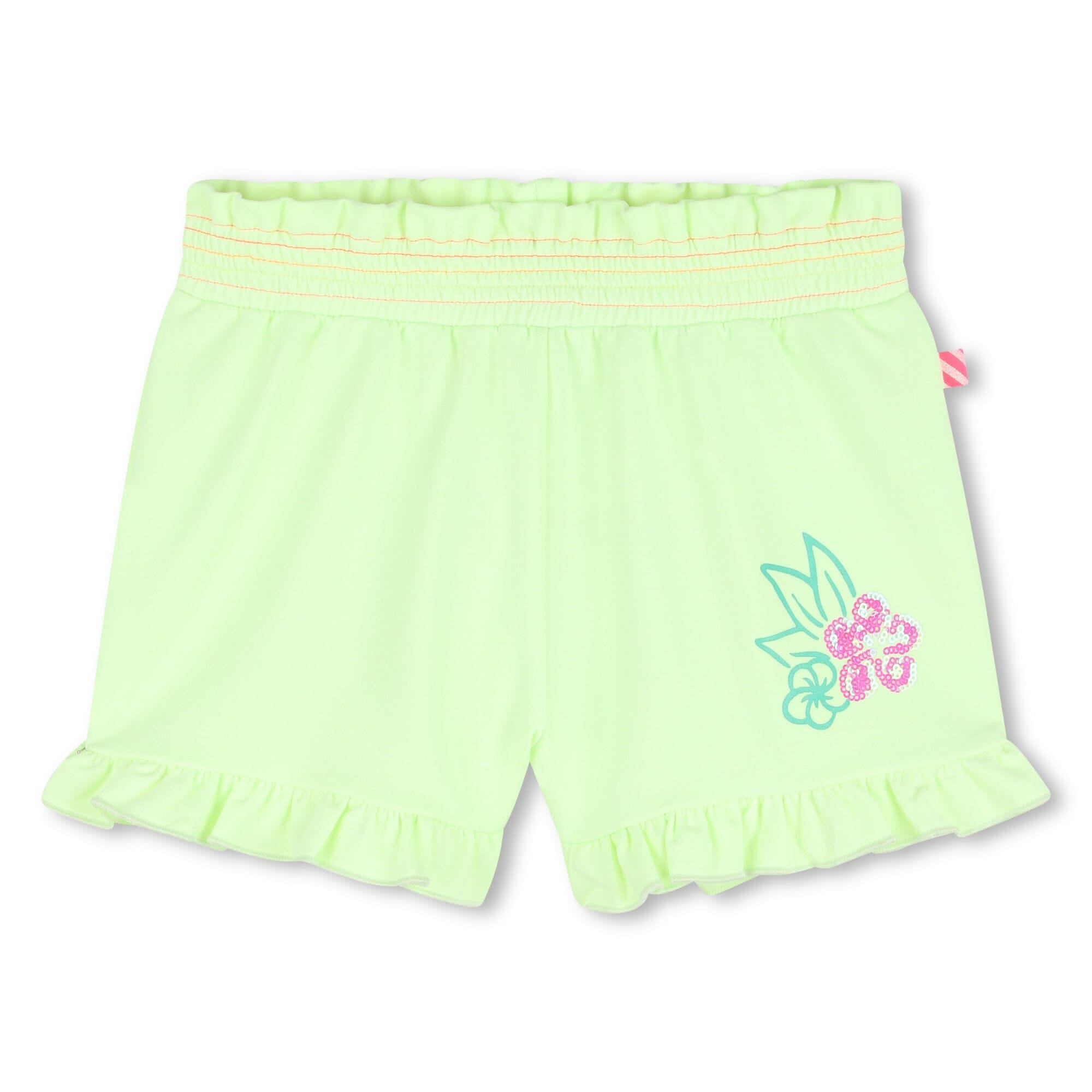 Billieblush Kids Fleece-Shorts – Grüne Zitrone Shorts Billieblush 4 Jahre ( 98-104 )