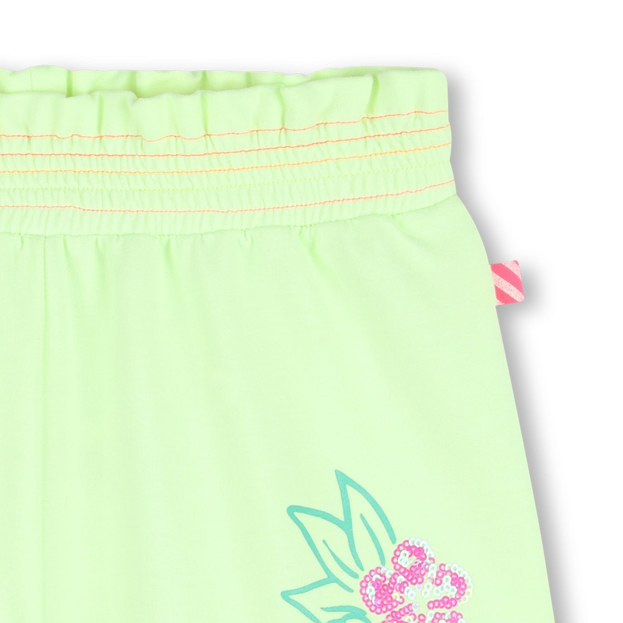 Billieblush Kids Fleece-Shorts – Grüne Zitrone Shorts Billieblush