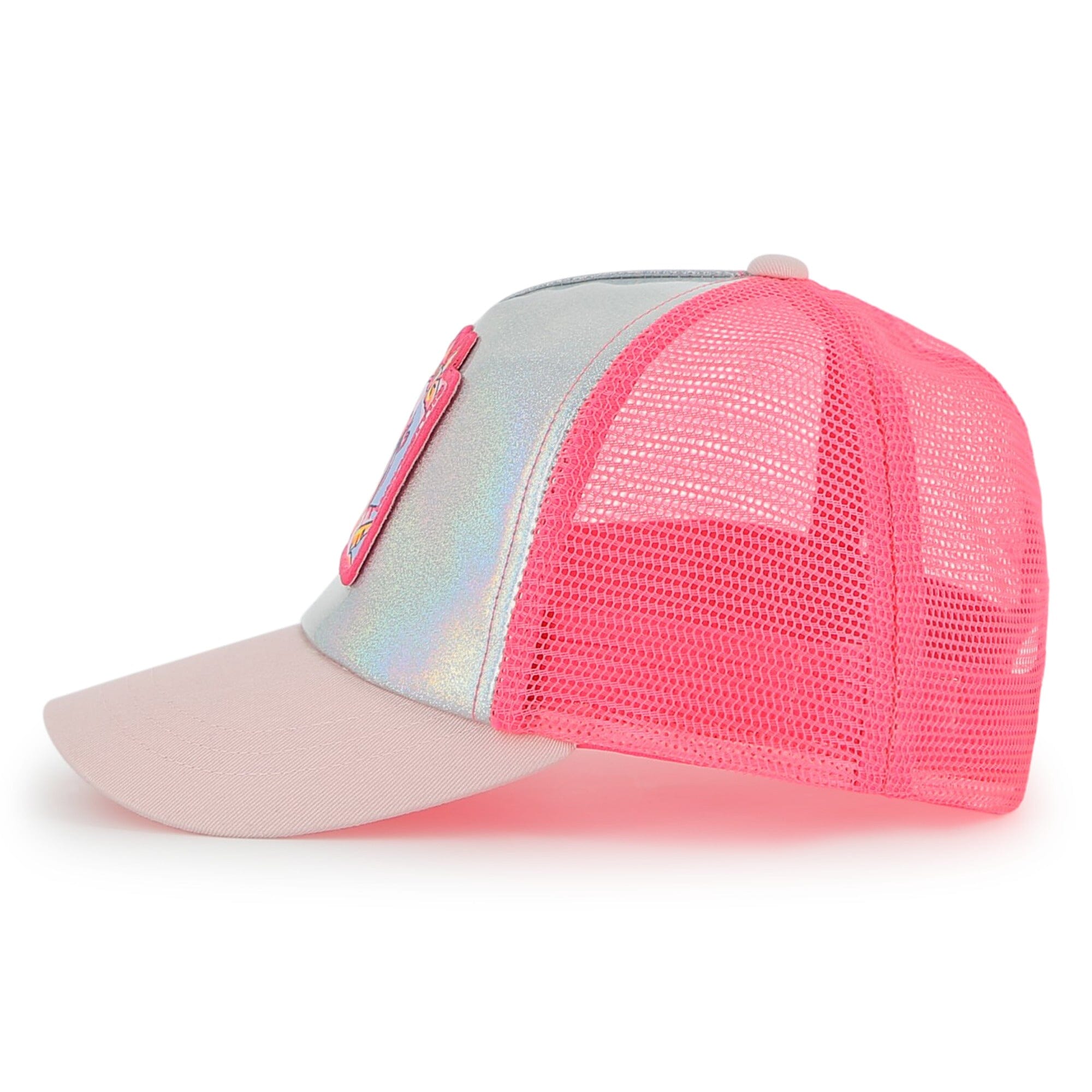 Billieblush Kids Kappe „Reflex-Logo“ – Weiß Sonnenhut Billieblush
