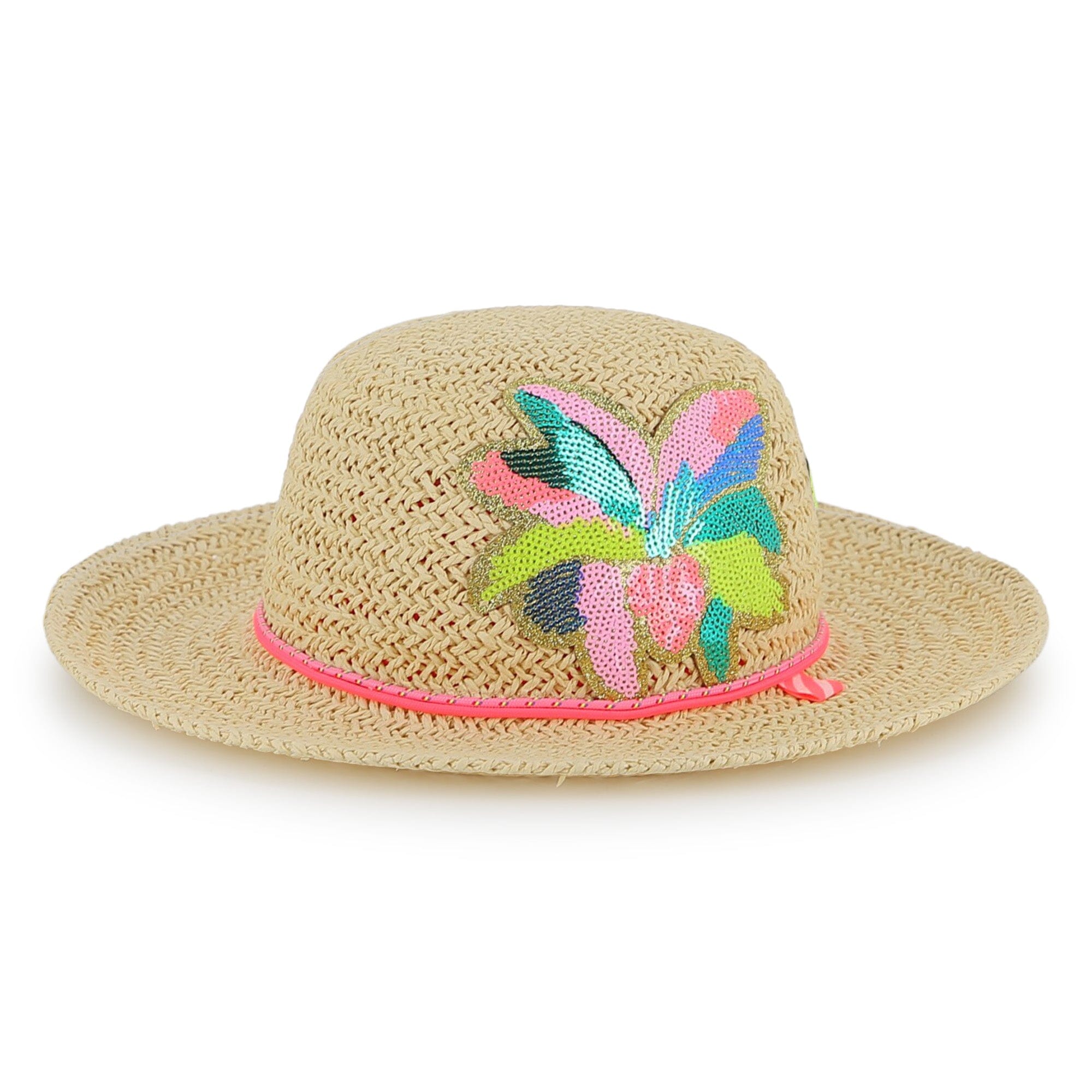 Billieblush Kids Sommerhut mit Pailletten – Bunt Sonnenhut Billieblush