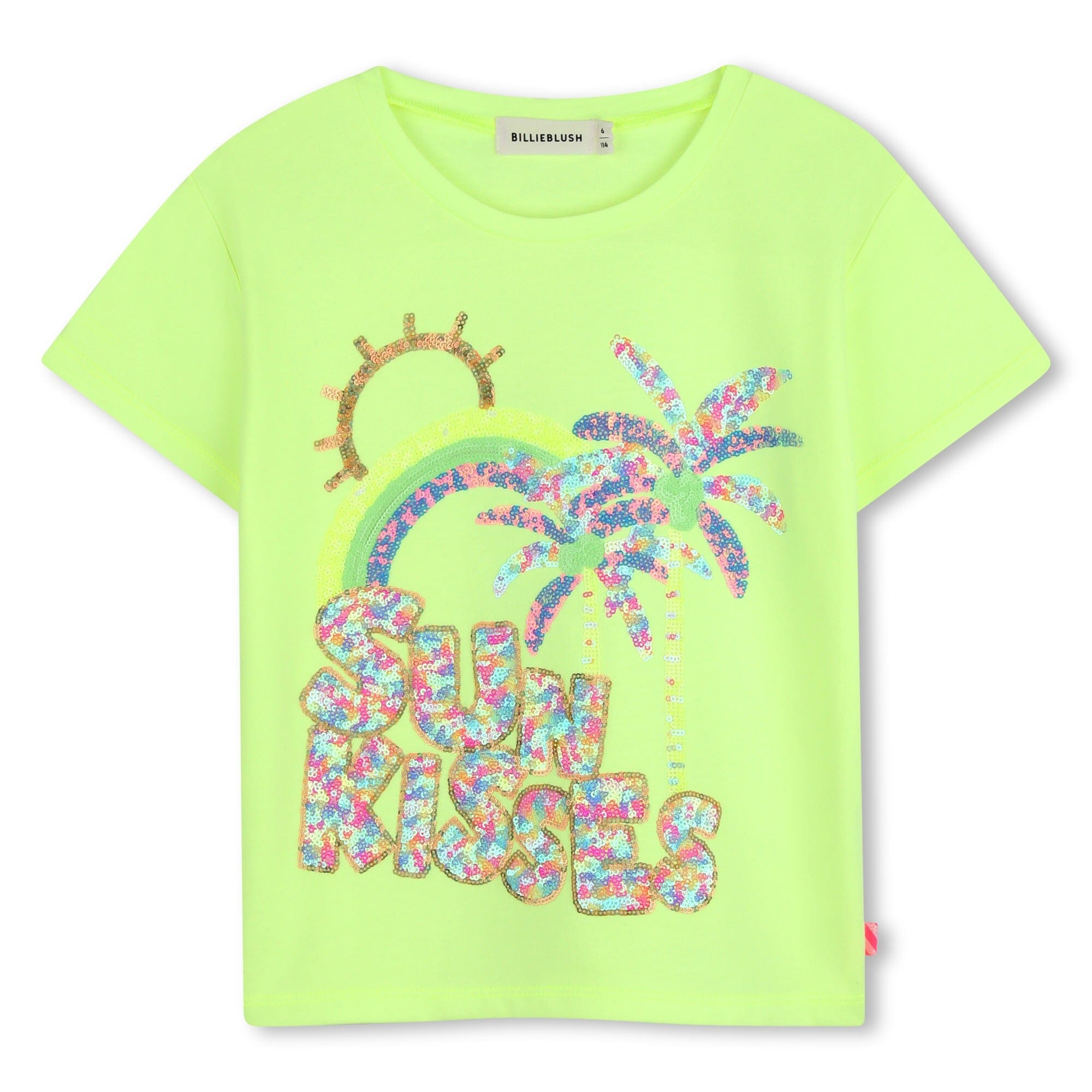 Billieblush Kids T-Shirt „Sun Kisses“ – Grüne Zitrone T-Shirt Billieblush 4 Jahre ( 98-104 )