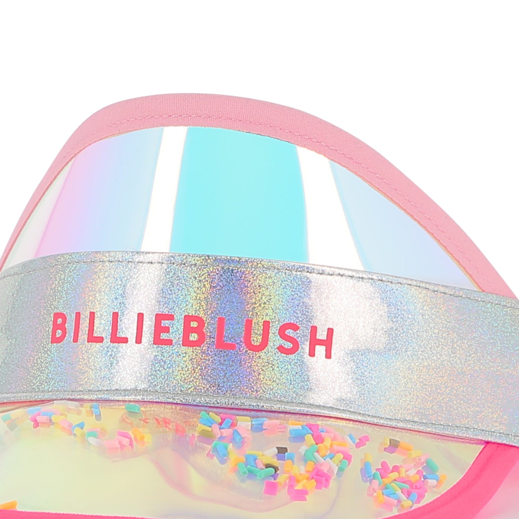Billieblush Kids Visor „Transparent Confetti“ – Weiß Sonnenhut Billieblush