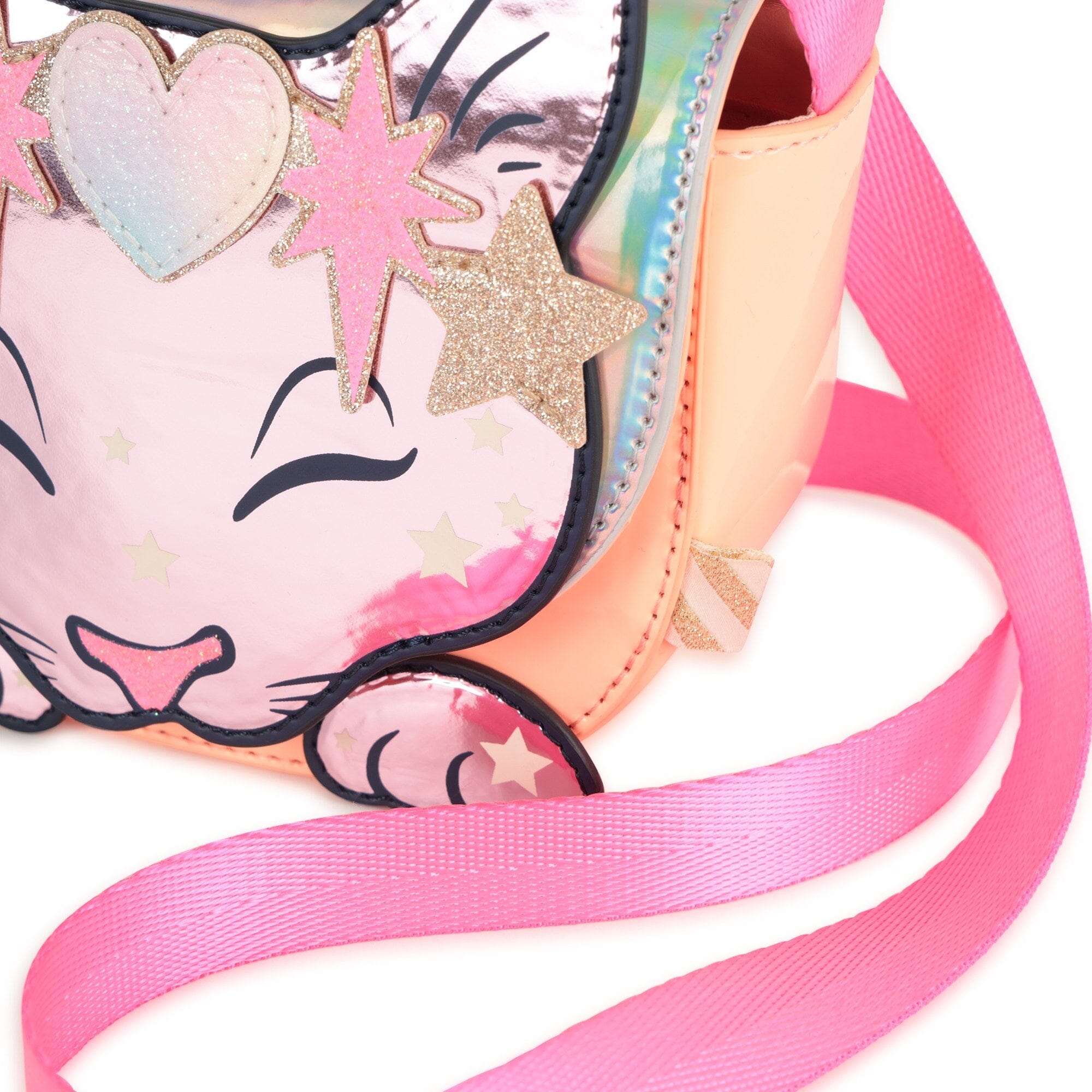 BILLIEBLUSH kleine Handtasche Katzen-Motiv mit Glitzer Handtasche Billieblush